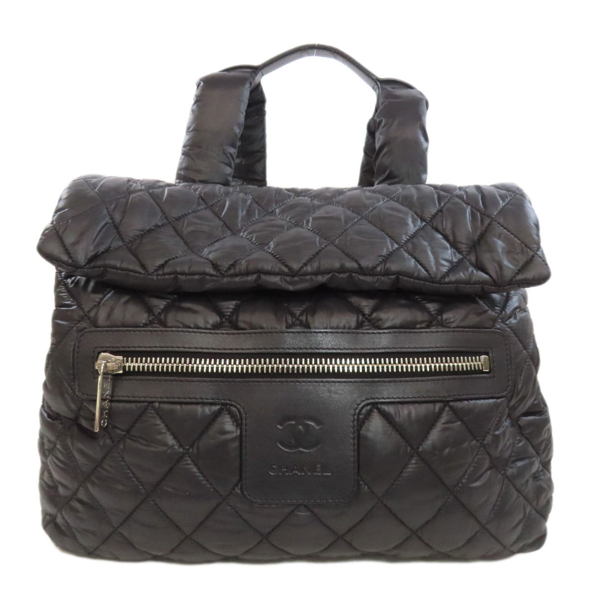 Chanel Black Nylon Backpack (Pre-Owned)