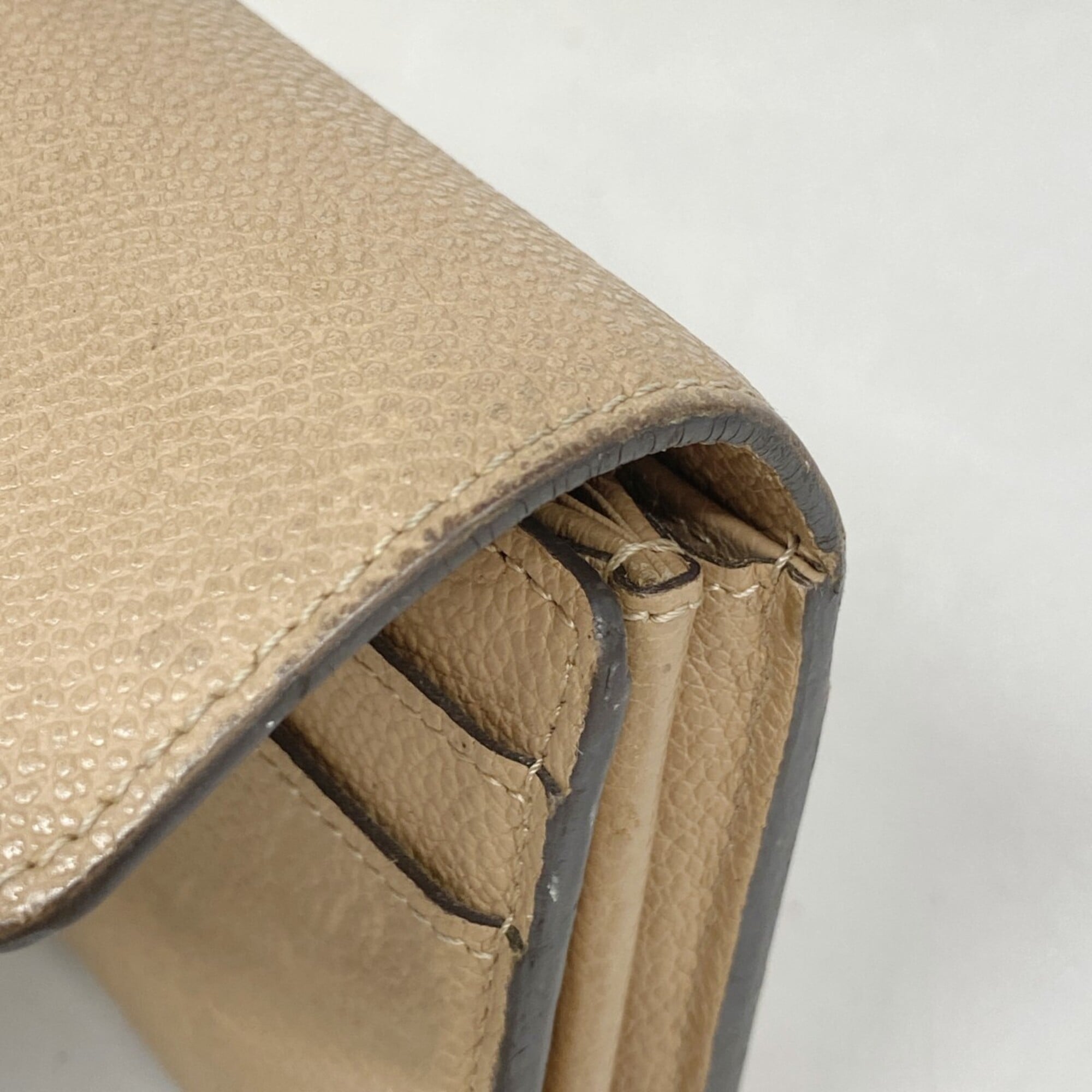 Louis Vuitton Beige Long Wallet (Bi-Fold) (Pre-Owned)