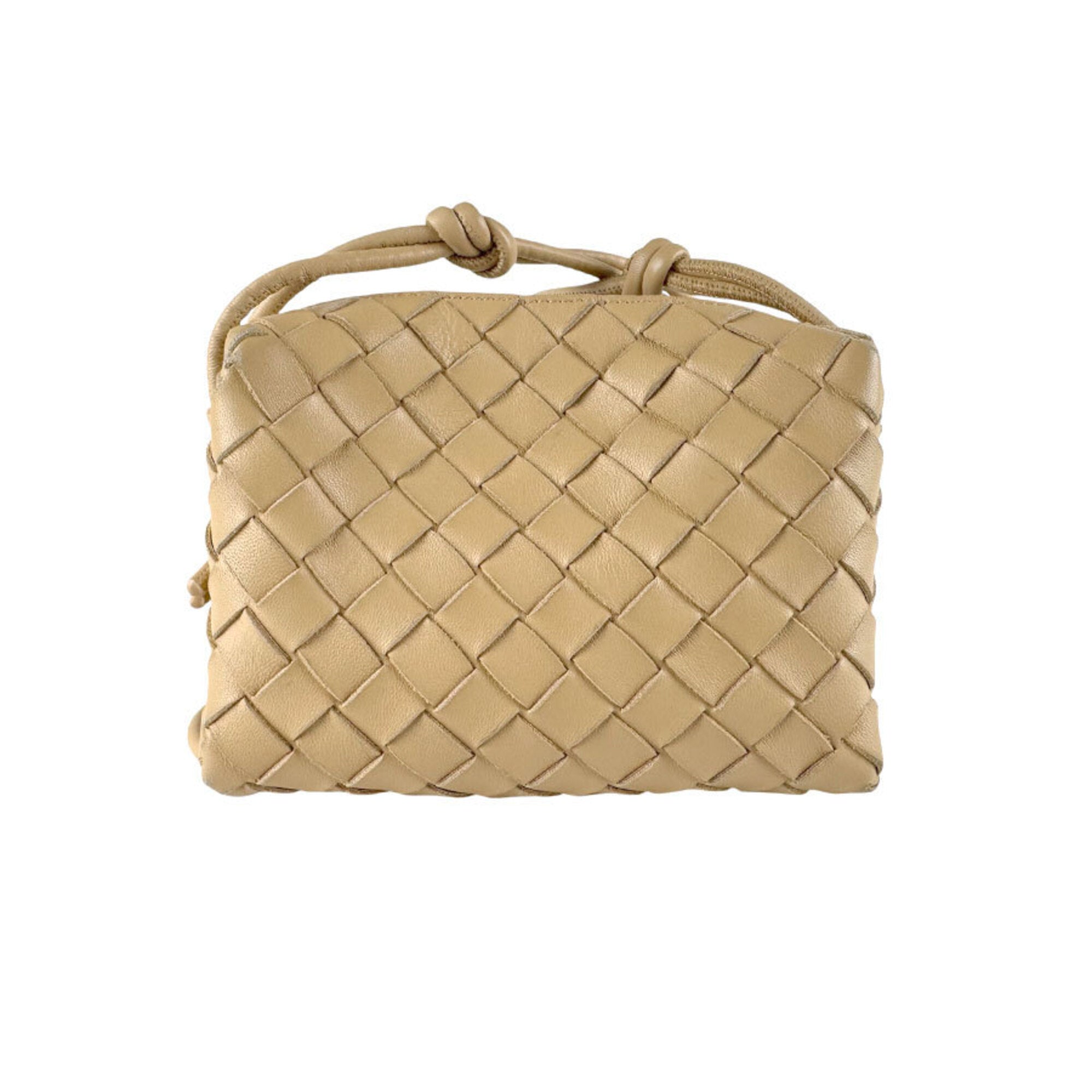 Bottega Veneta Beige Leather Shoulder Bag (Pre-Owned)