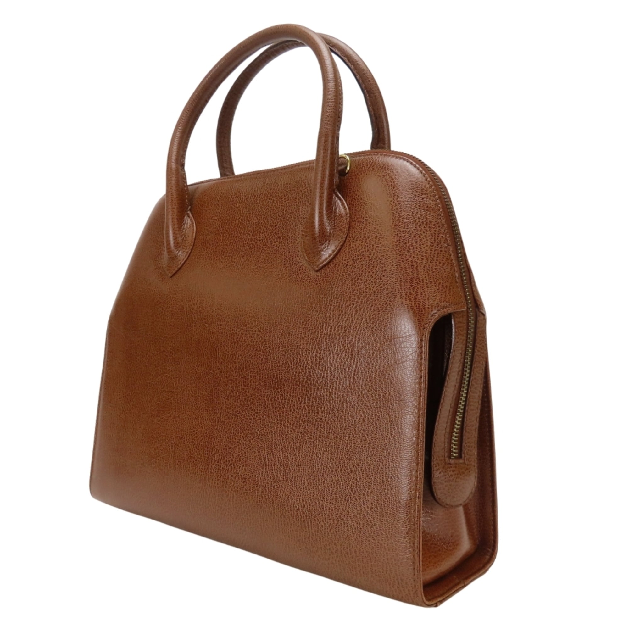Salvatore Ferragamo Brown Leather Handbag (Pre-Owned)
