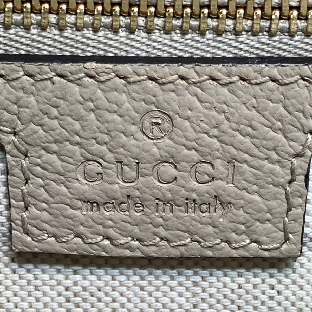 Gucci Ophidia Beige Gg Supreme Leather Tote Bag (Pre-Owned)