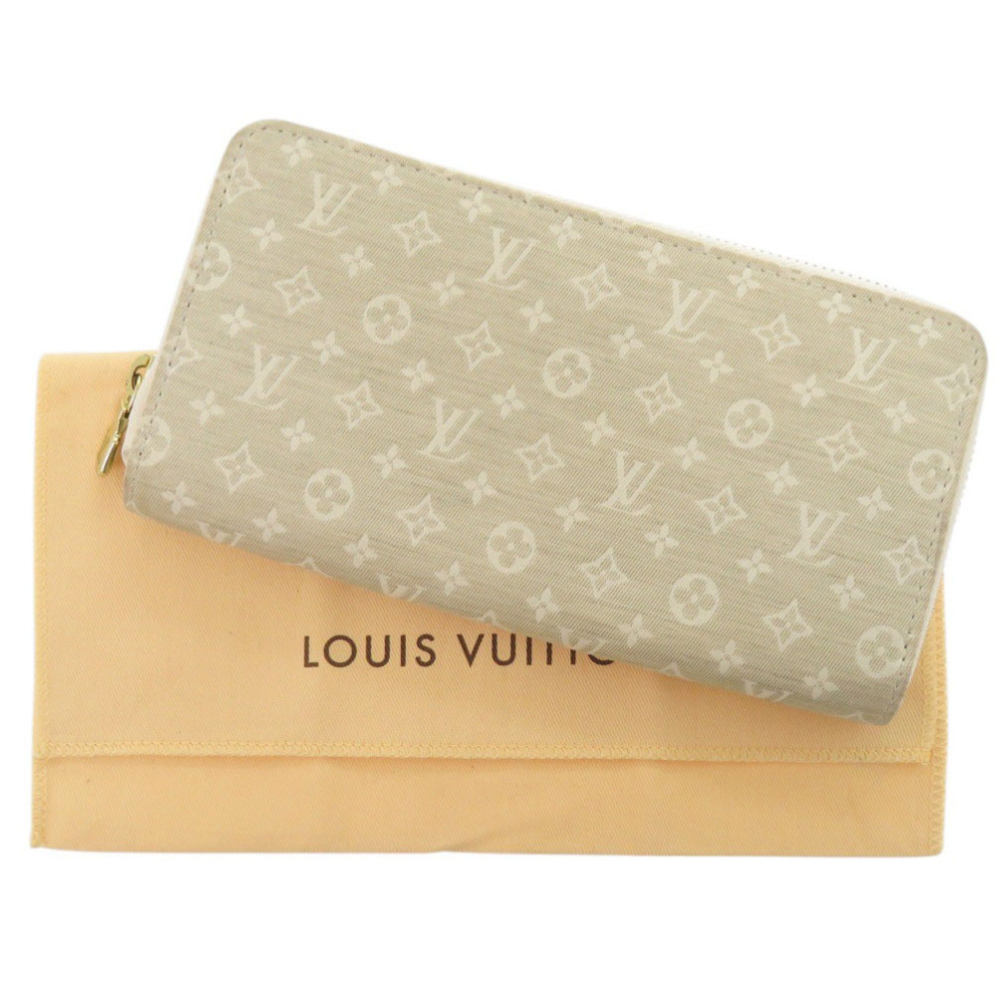 Louis Vuitton Beige Monogram Mini Long Wallet (Bi-Fold) (Pre-Owned)