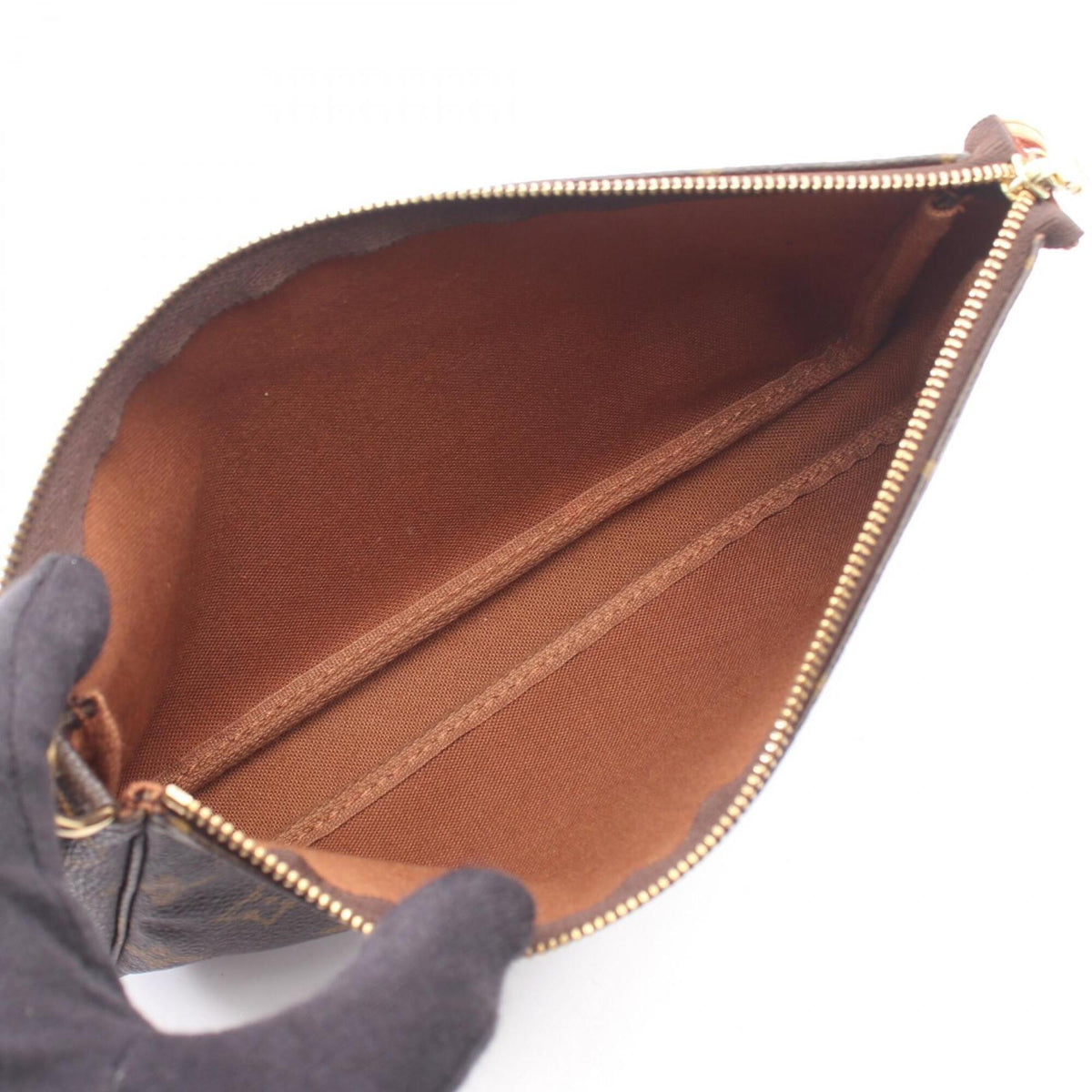 Louis Vuitton Brown Coated Canvas Leather Handbag (Pre-Owned)