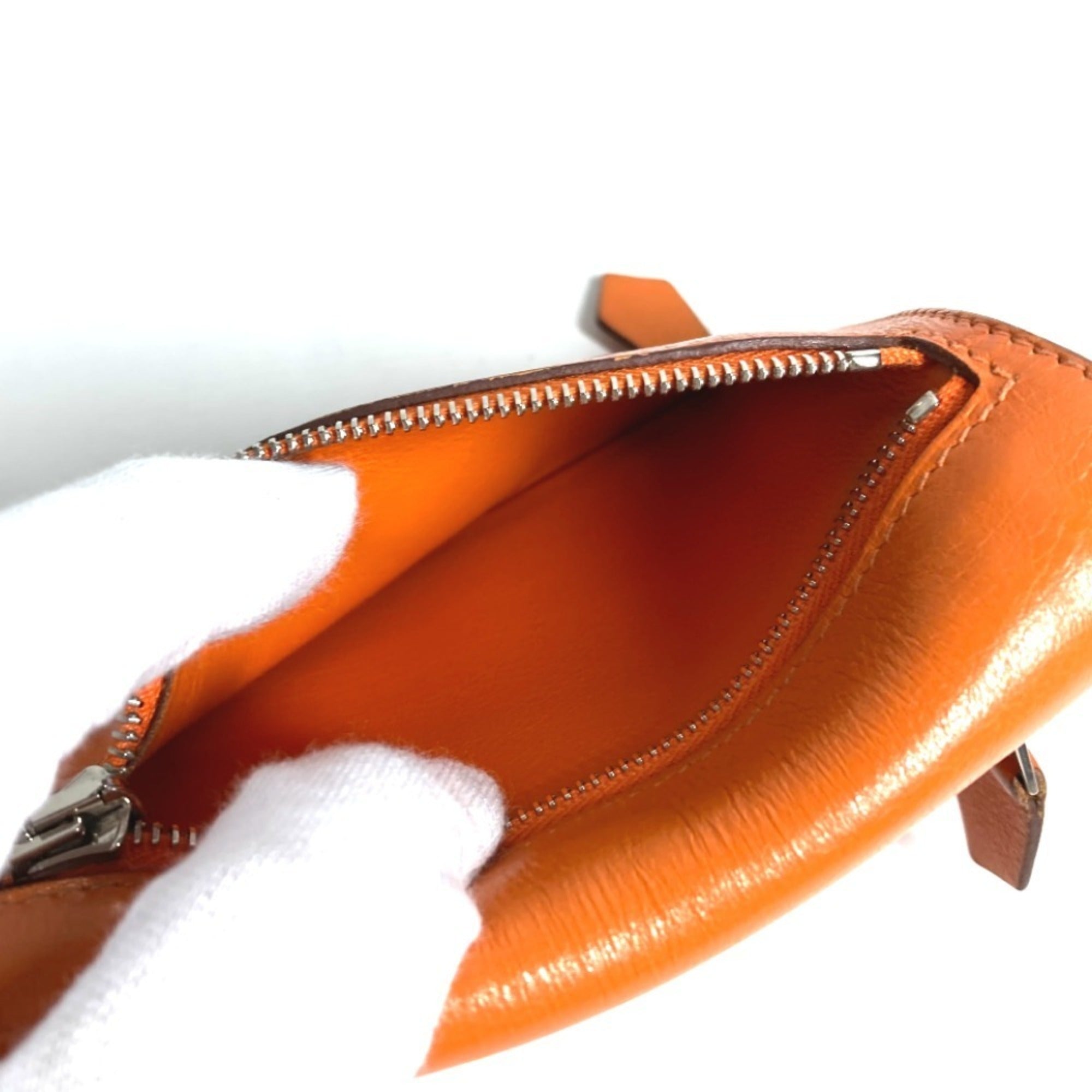 Hermes Orange Swift Leather Wallet (Bi-Fold) (Pre-Owned)