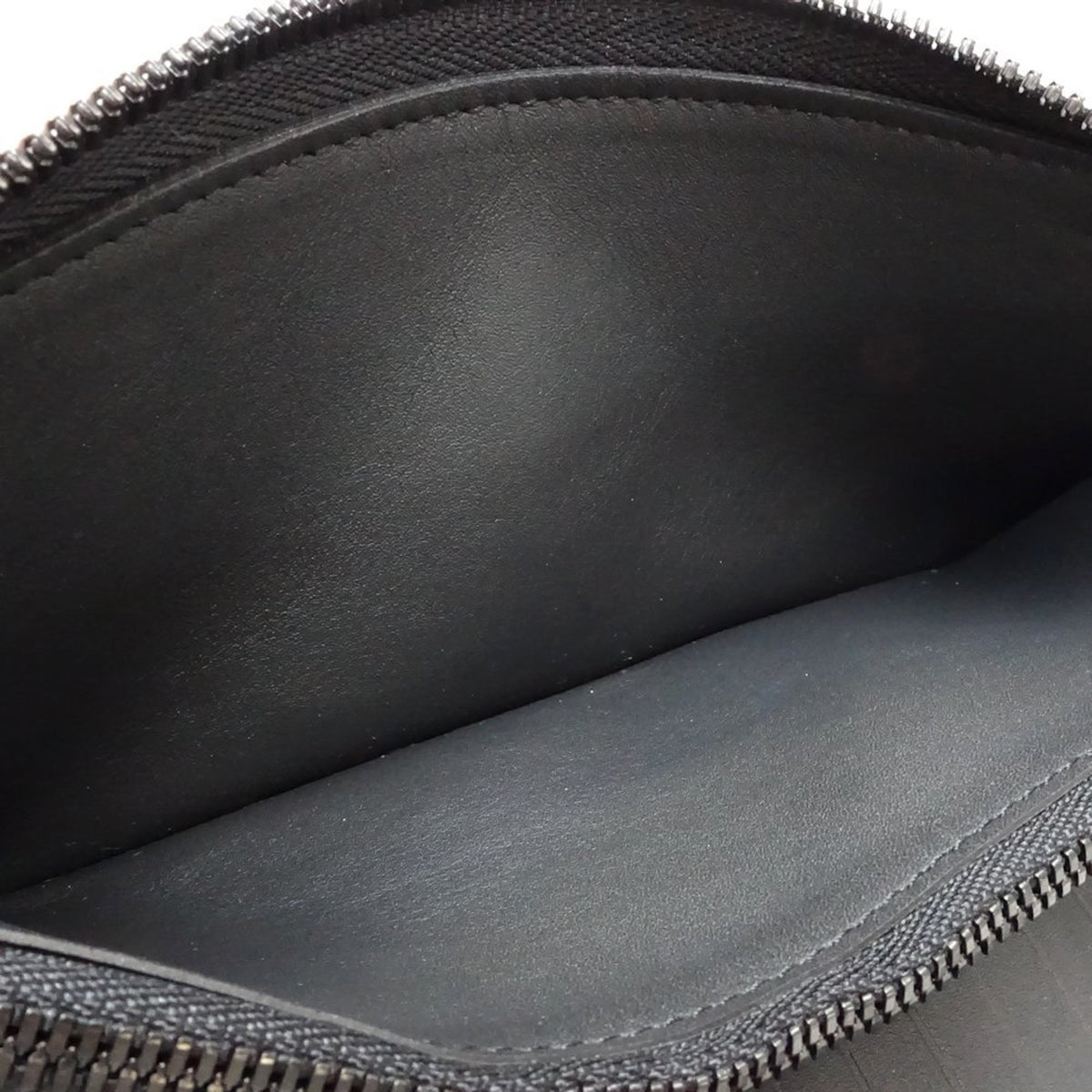 Louis Vuitton Noir Leather Long Wallet (Bi-Fold) (Pre-Owned)