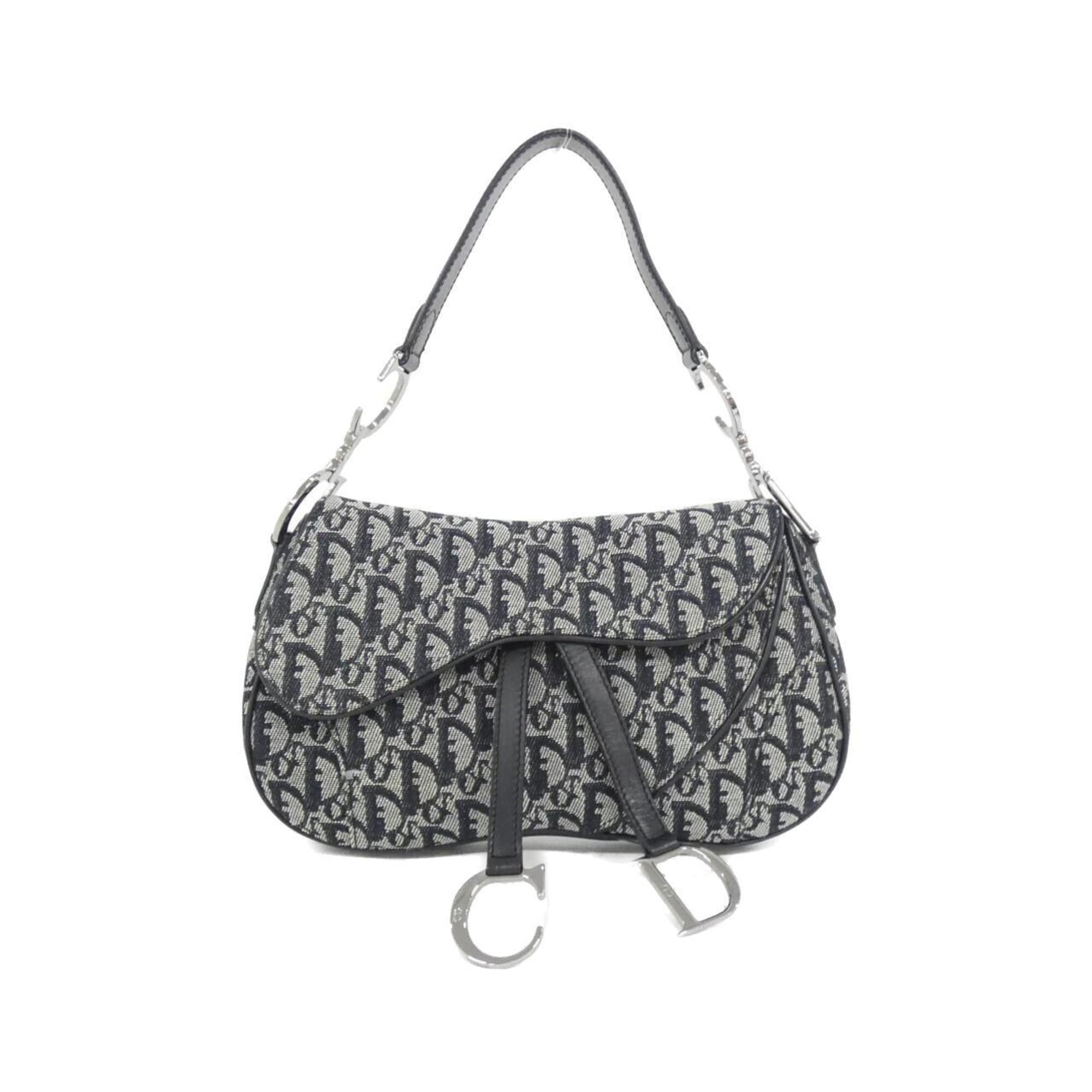 Christian Dior Black Canvas Shoulder Bag (Pre-Owned)