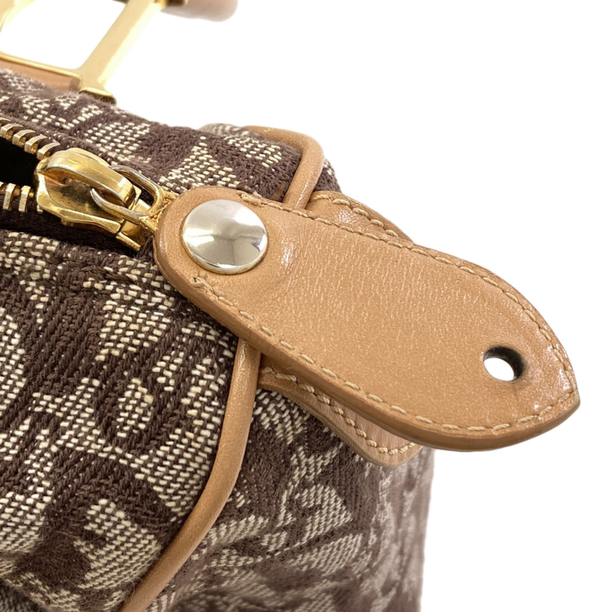 Christian Dior Brown Canvas Handbag (Pre-Owned)