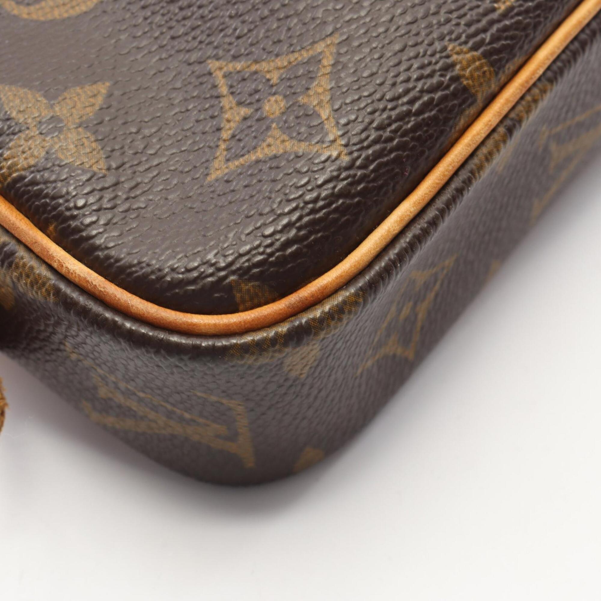 Louis Vuitton Brown Pvc Leather Handbag Shoulder Bag (Pre-Owned)