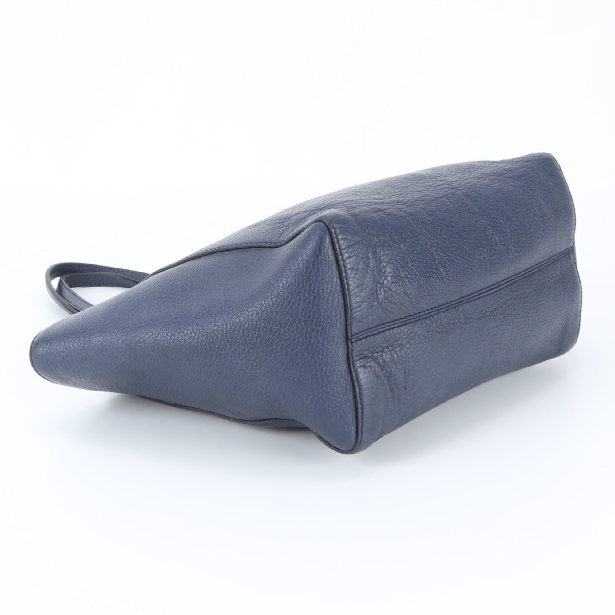 Gucci Gucci Swing Navy Leather Handbag Tote Bag (Pre-Owned)