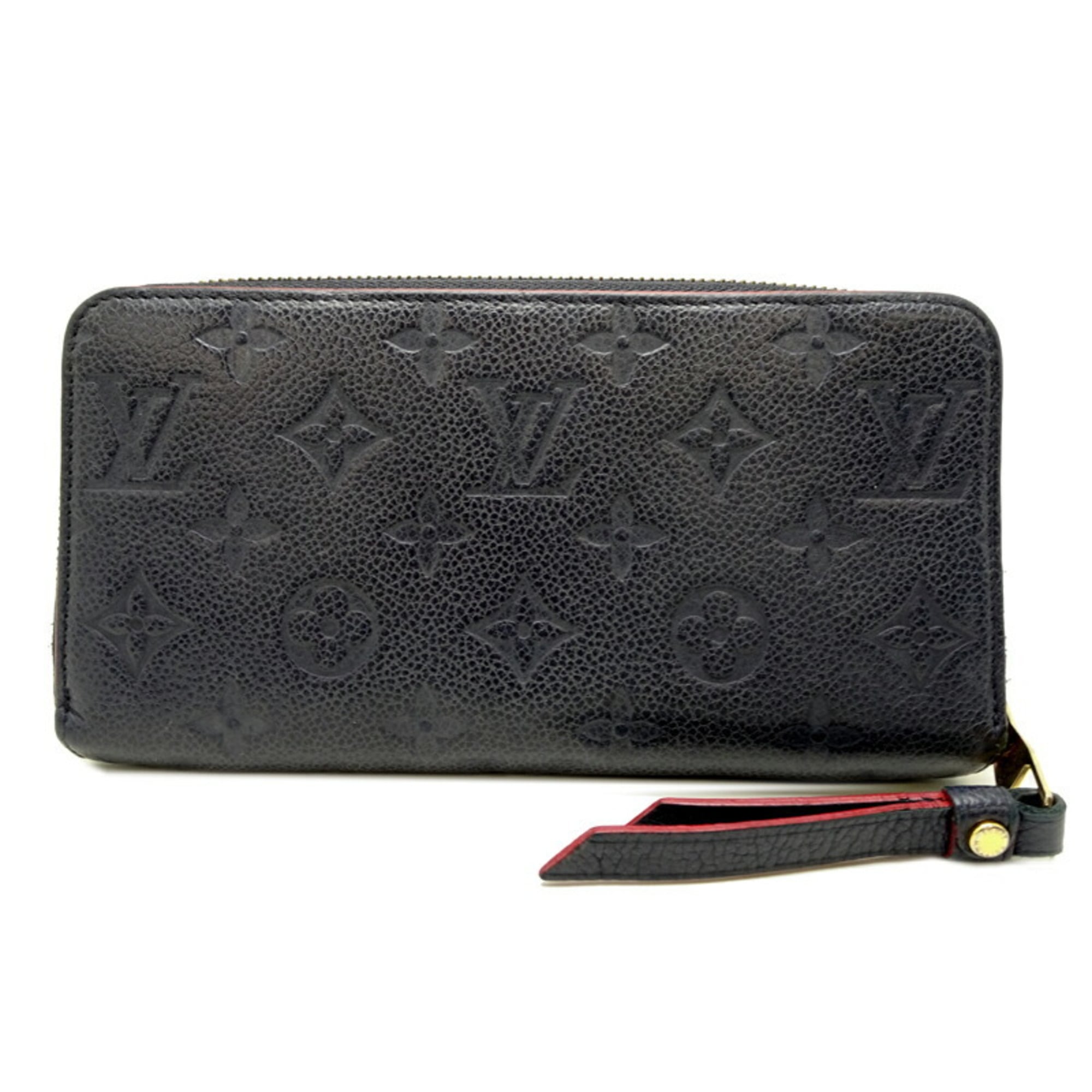 Louis Vuitton Marine Rouge Navy Monogram Empreinte Long Wallet (Bi-Fold) (Pre-Owned)