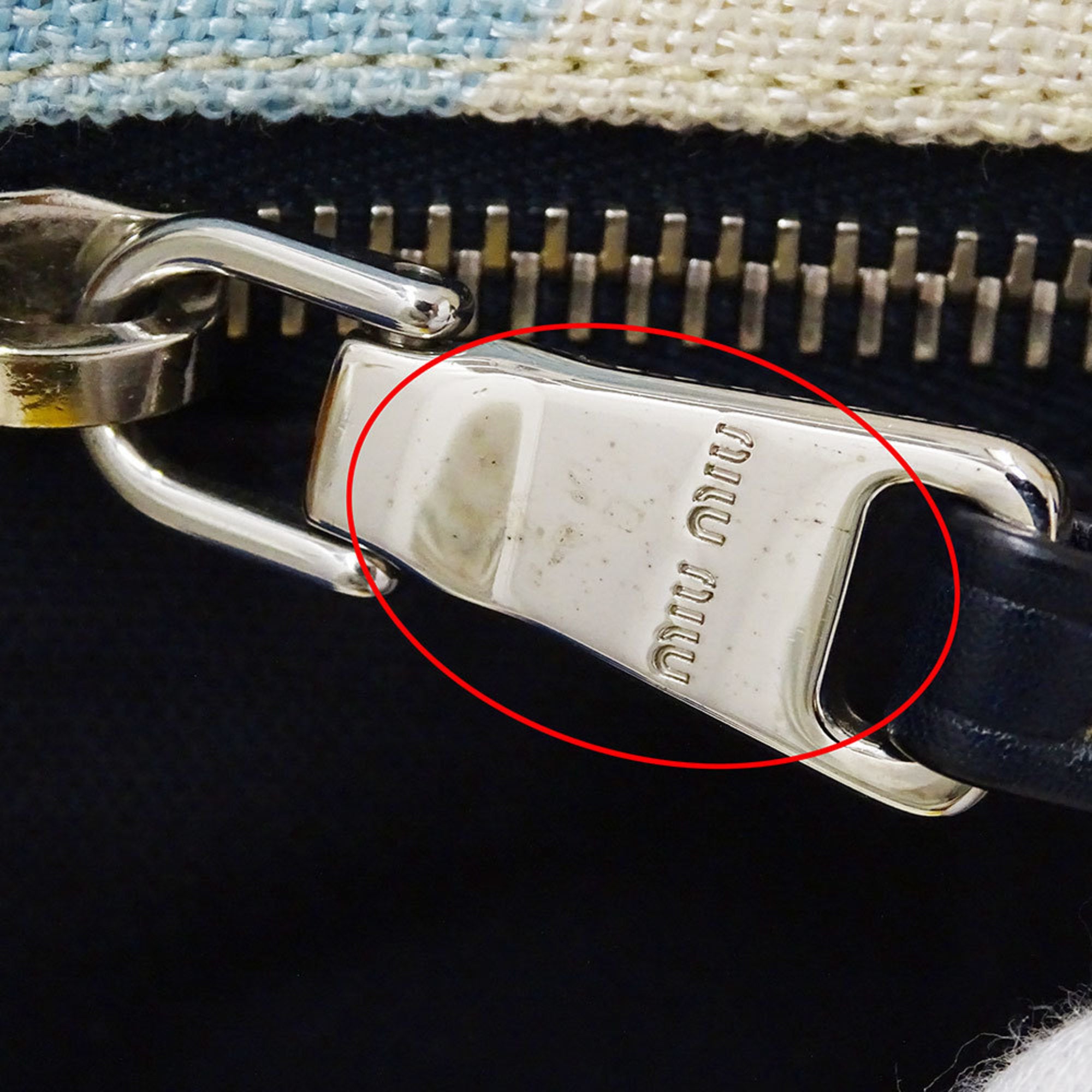 Miu Miu Multi-Color Orange Canvas Tote Bag (Pre-Owned)