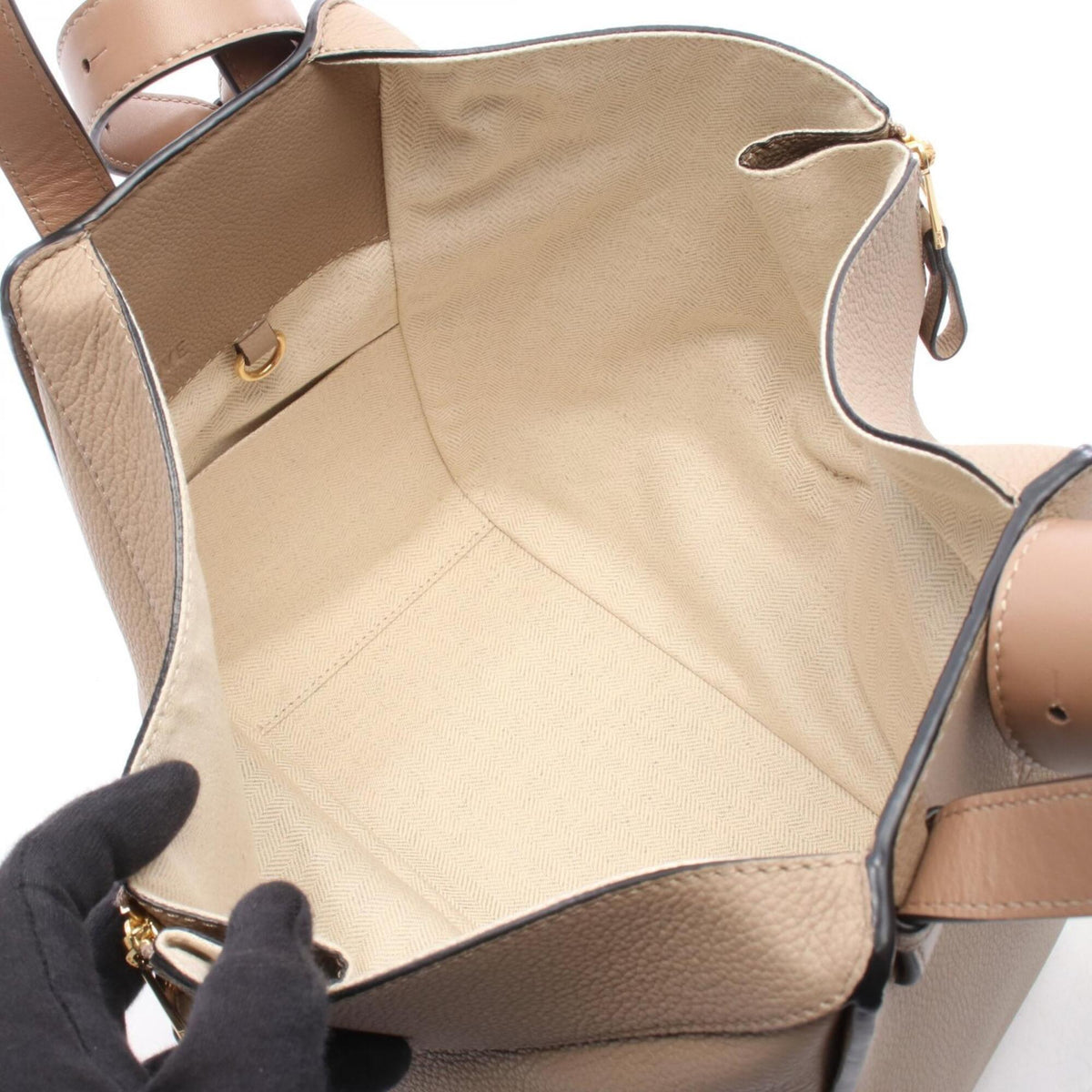 Loewe Beige Brown Leather Handbag (Pre-Owned)