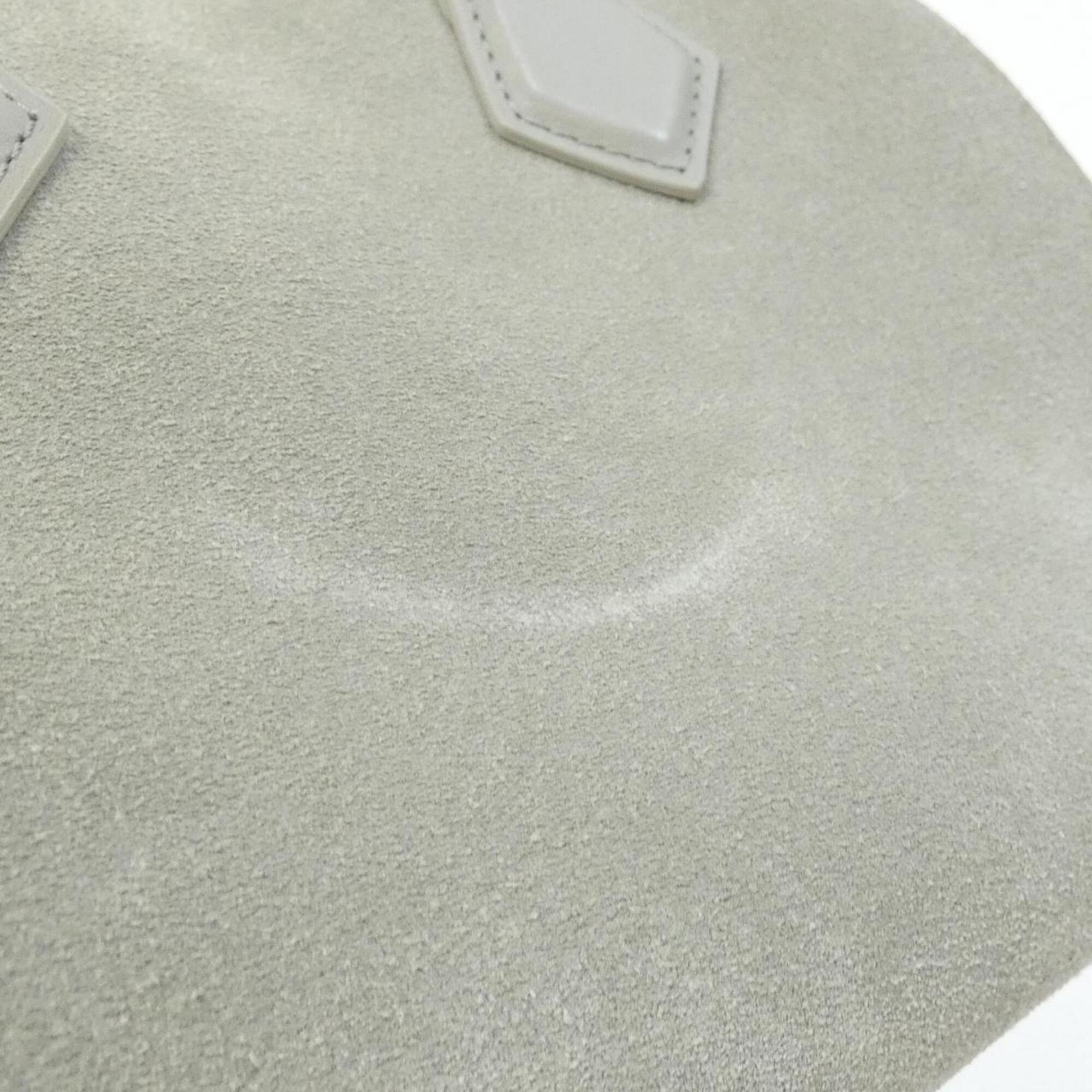 Louis Vuitton Gris Suede Boston Bag (Pre-Owned)