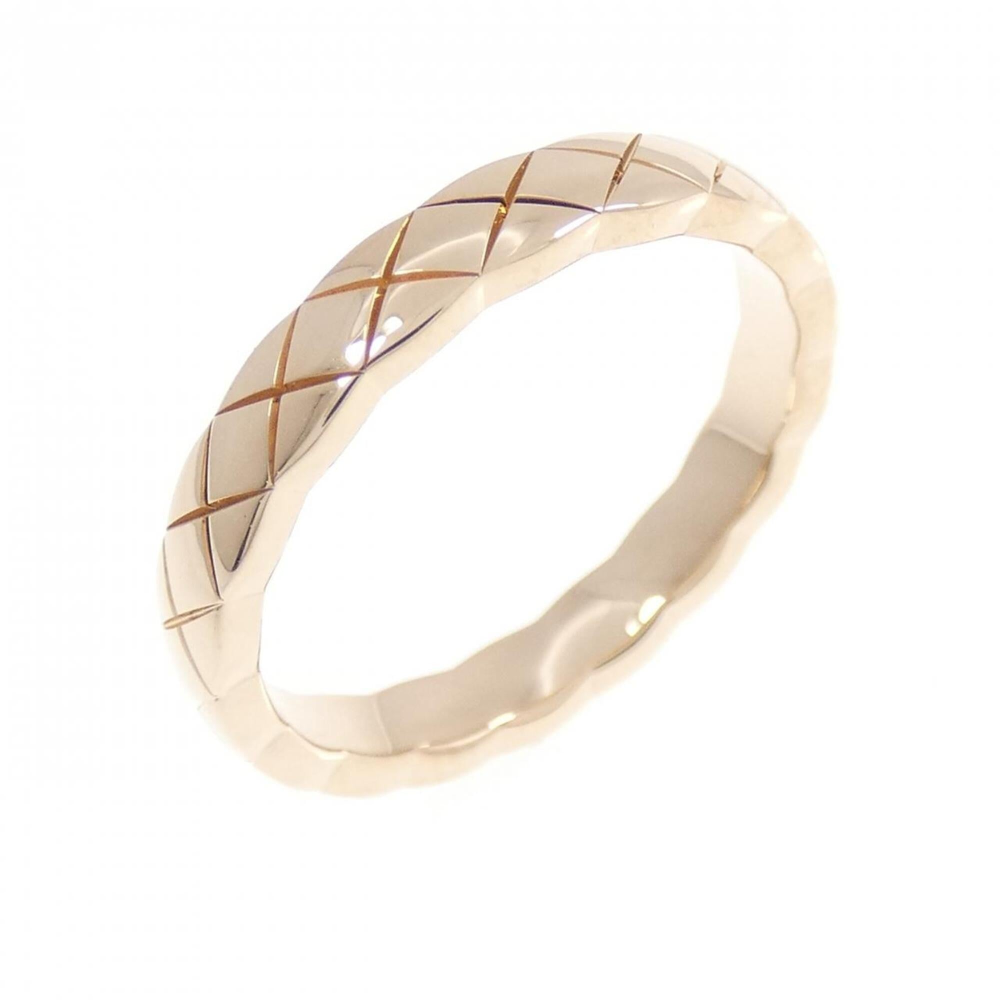 Chanel Pink Gold Pink Gold (18K) Band Ring (Pre-Owned)