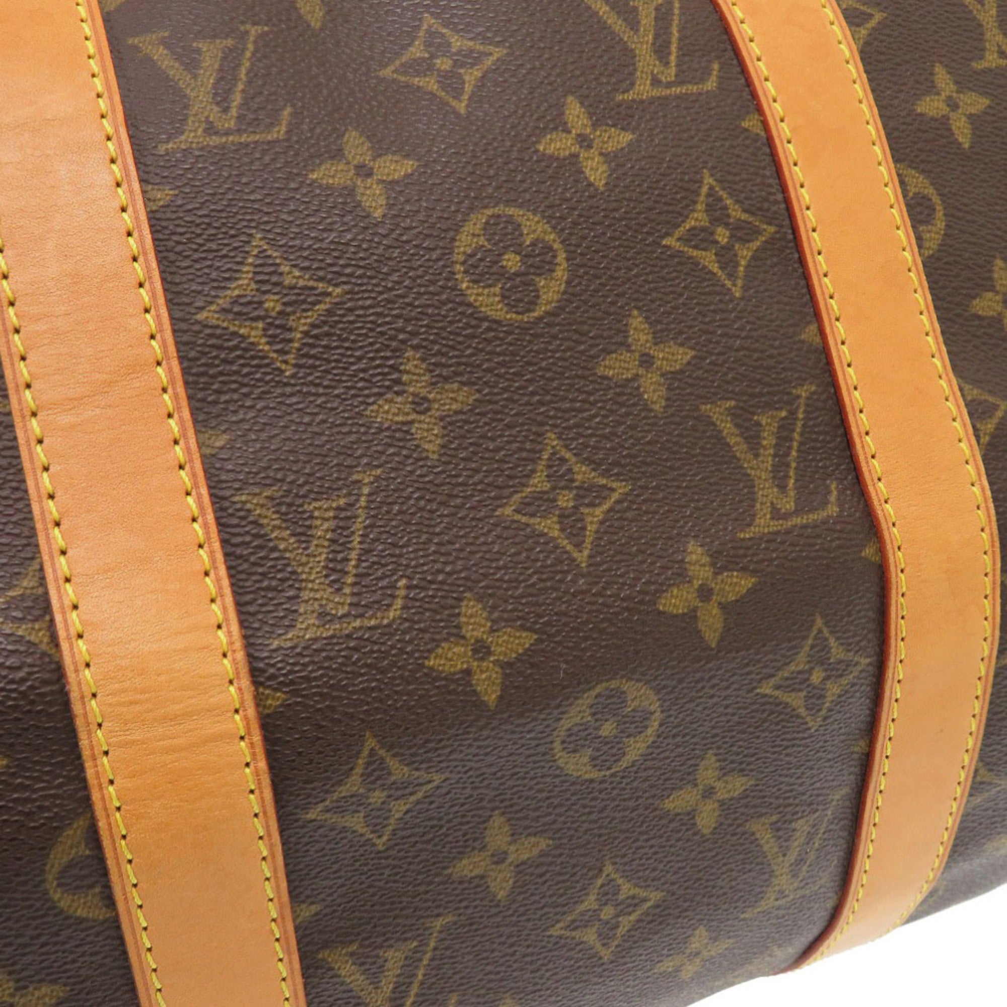Louis Vuitton Brown Monogram Canvas Boston Bag (Pre-Owned)