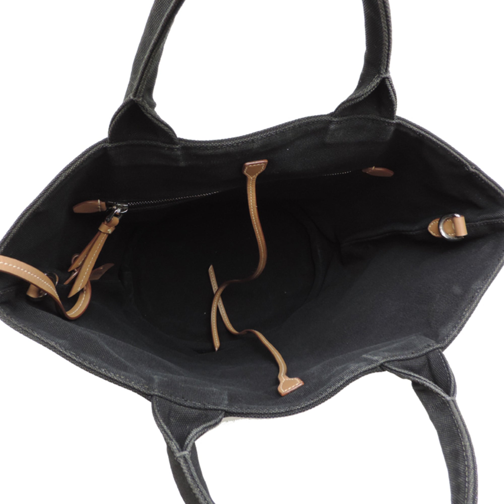 Prada Black Nero Canvas Handbag Pouch (Pre-Owned)