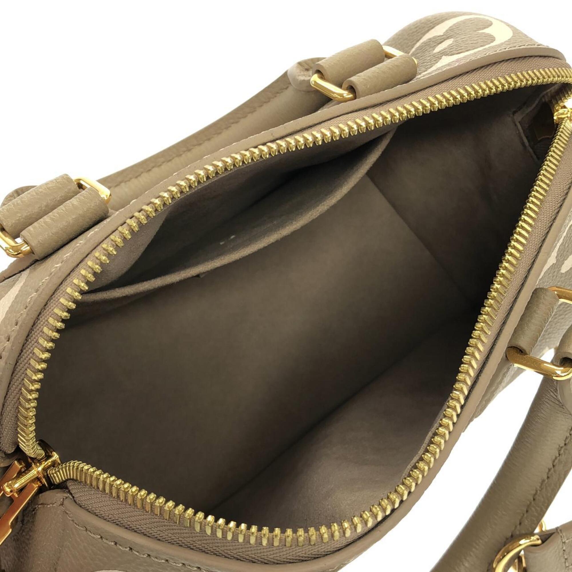 Louis Vuitton Cream Tourterelle Leather Boston Bag (Pre-Owned)