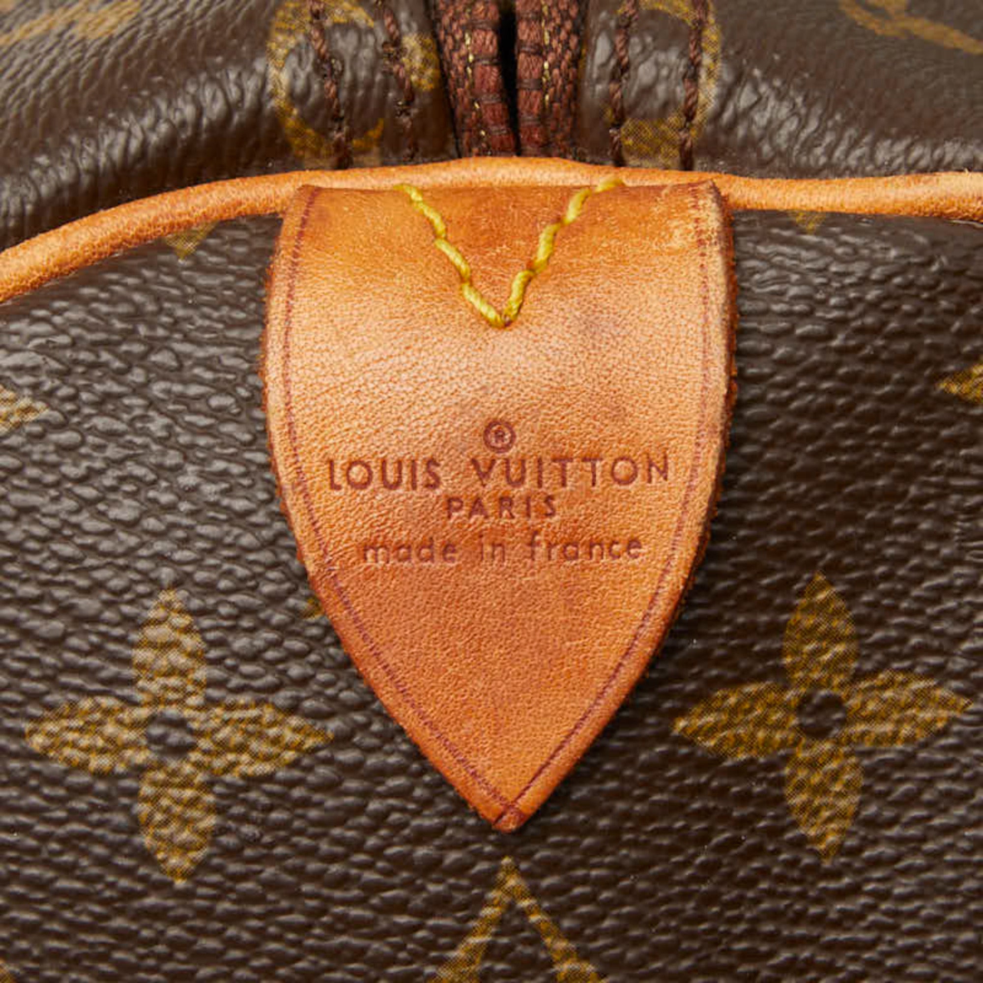 Louis Vuitton Brown Pvc Leather Boston Bag (Pre-Owned)