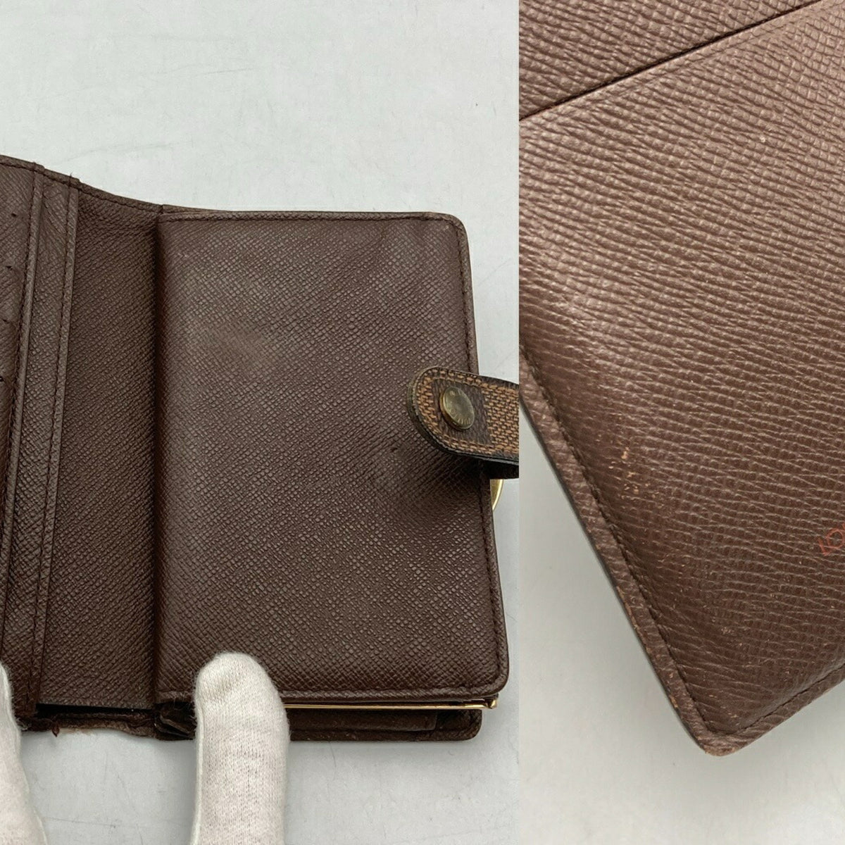 Louis Vuitton Brown Pvc Leather Wallet (Bi-Fold) (Pre-Owned)