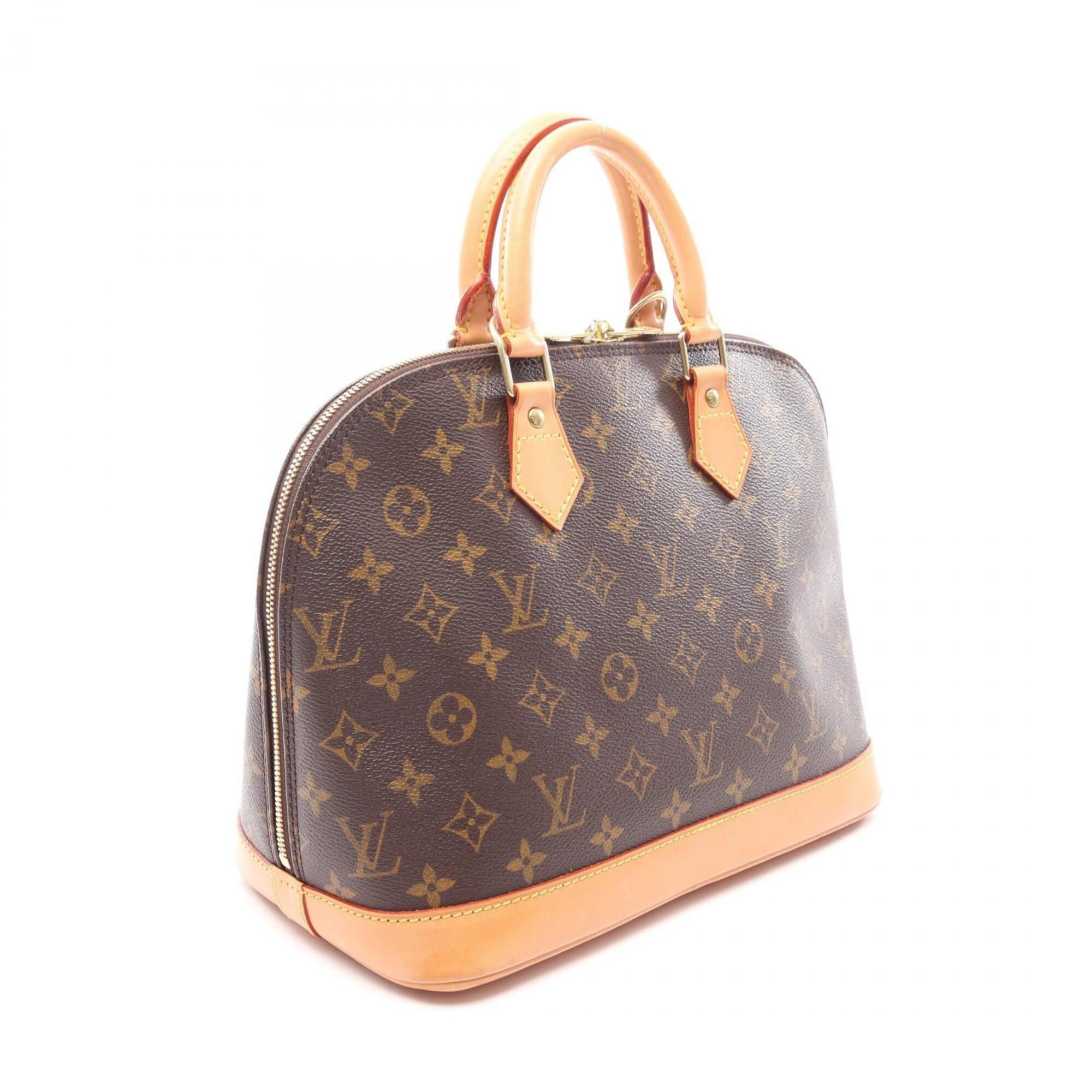 Louis Vuitton Brown Pvc Leather Handbag (Pre-Owned)