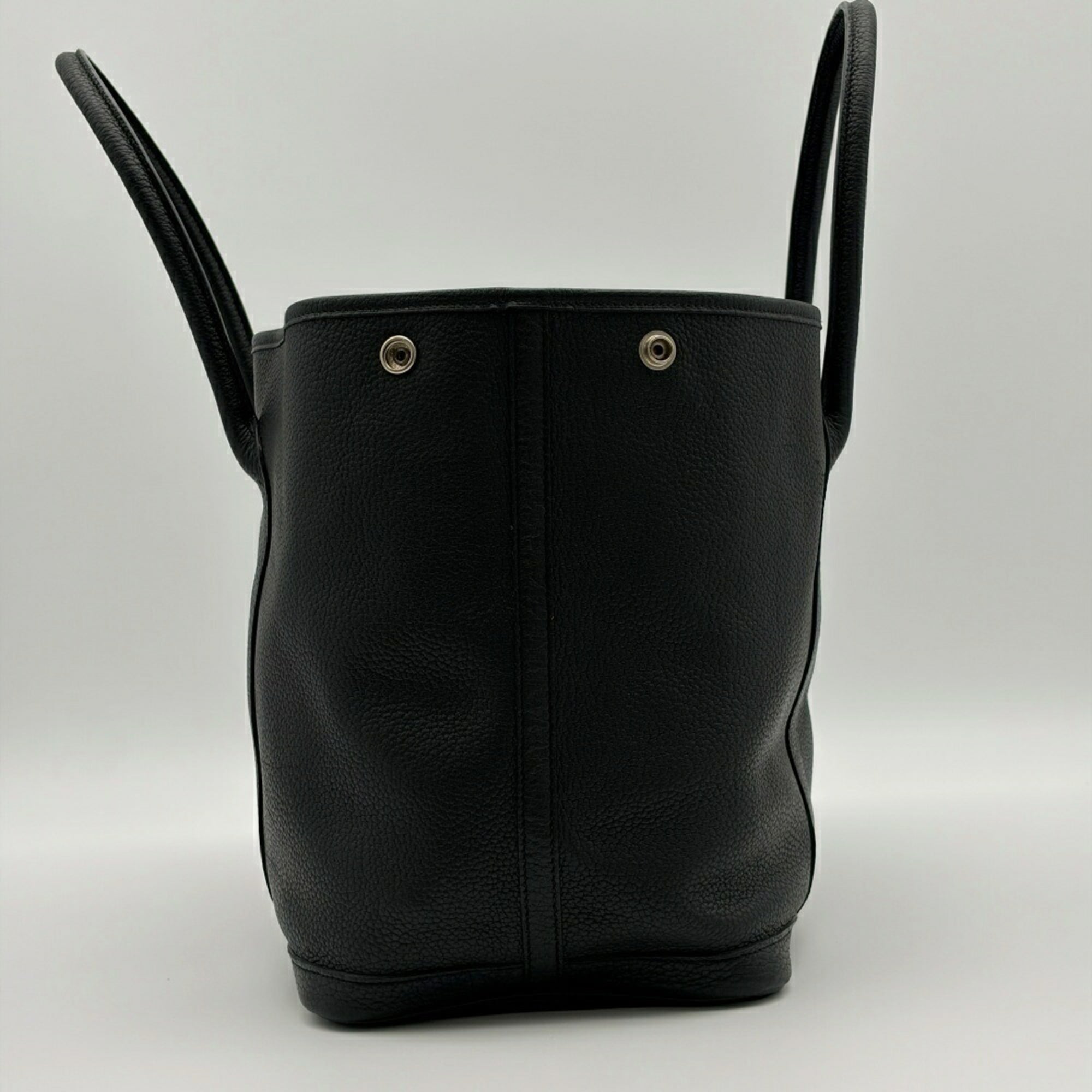 Hermes Garden Black Togo Leather Tote Bag (Pre-Owned)