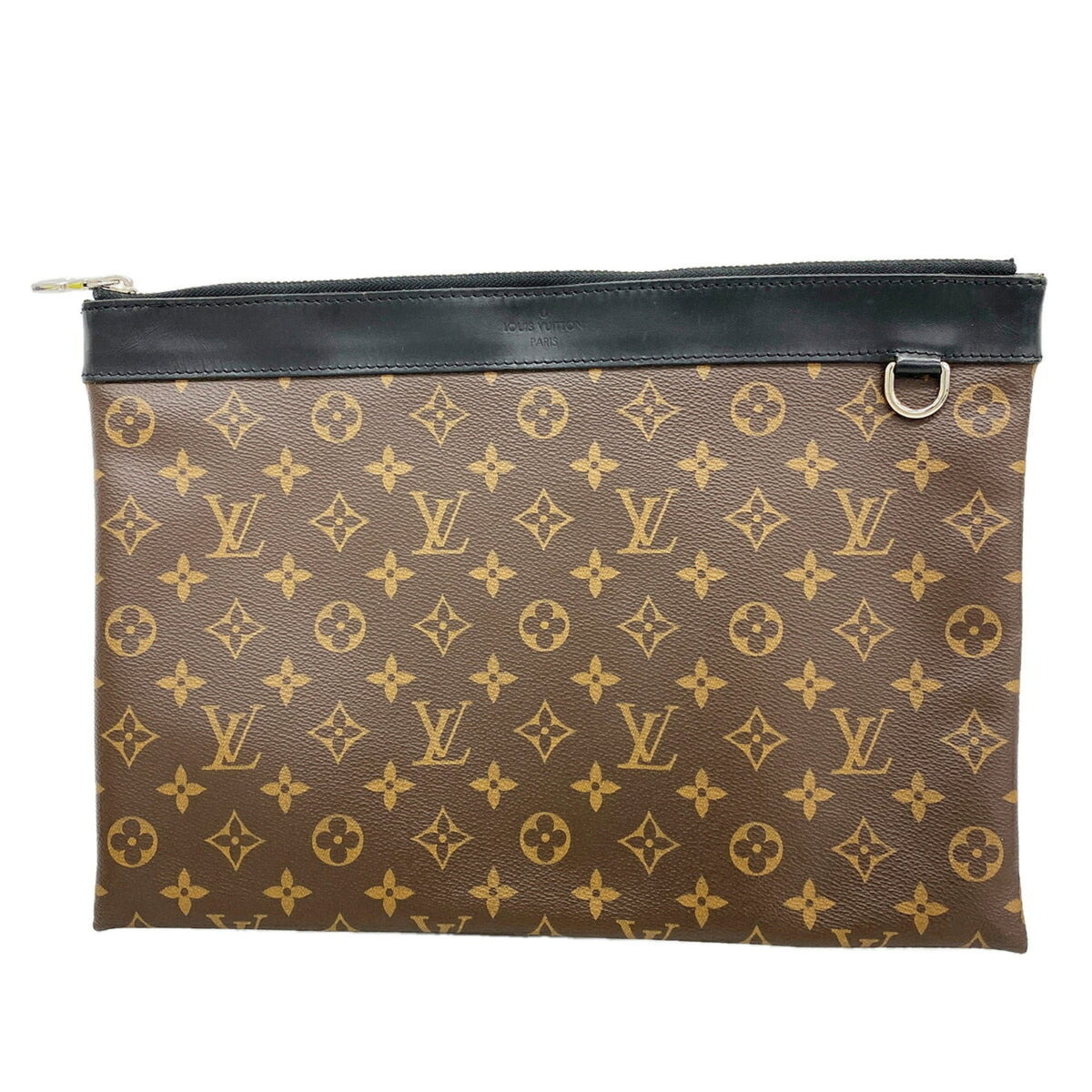 Louis Vuitton Black Brown Clutch Bag (Pre-Owned)