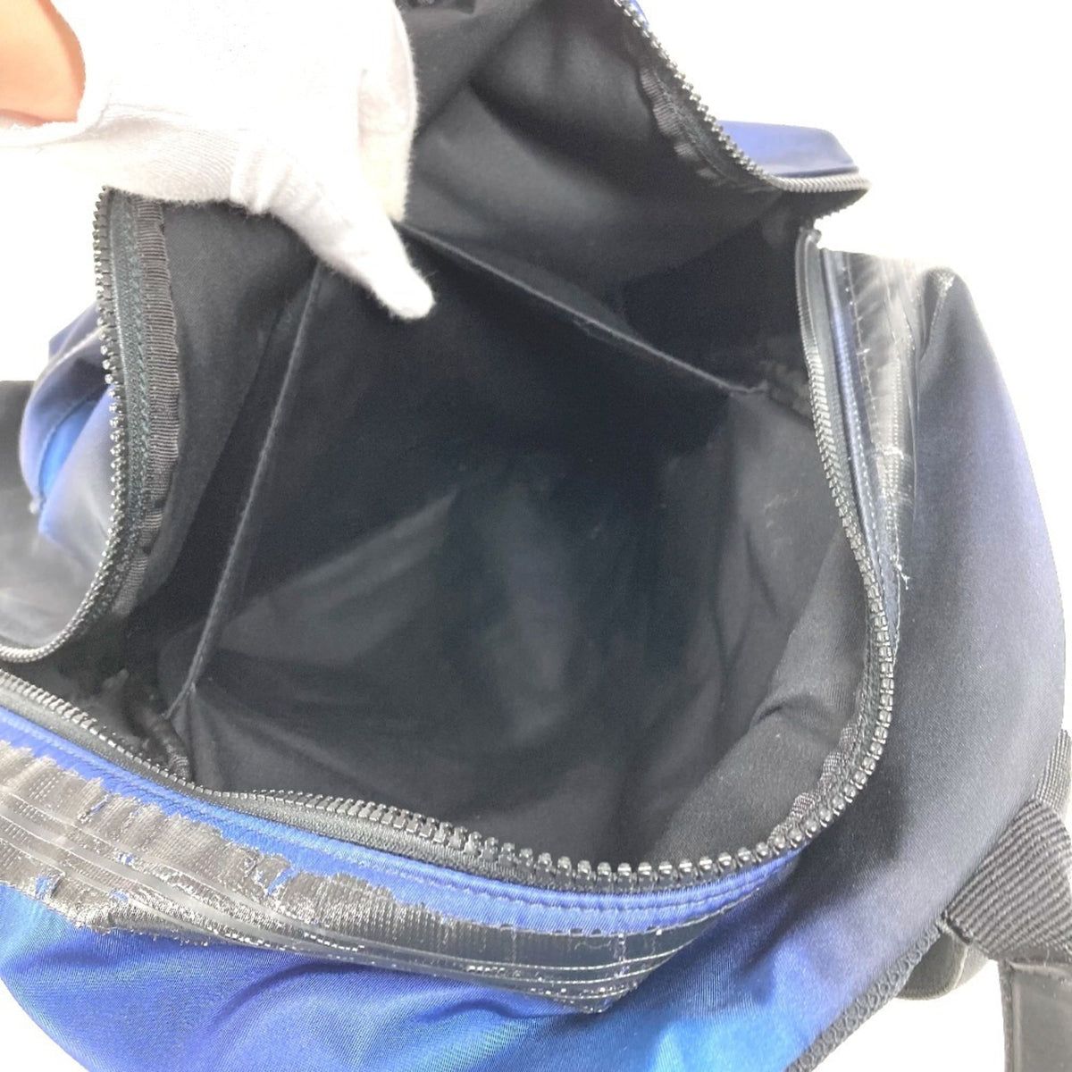 Christian Dior Black Blue Nylon Backpack (Pre-Owned)