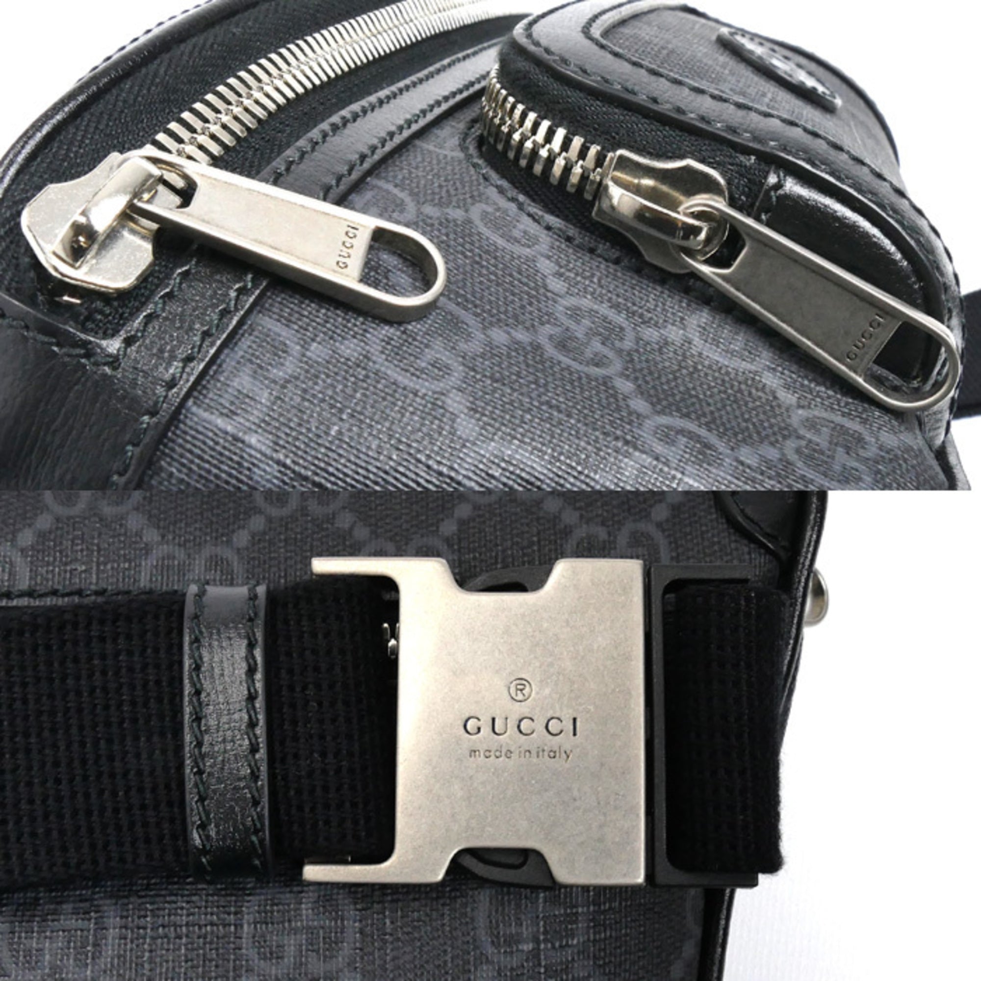 Gucci Black Gg Supreme Fanny Pack (Pre-Owned)