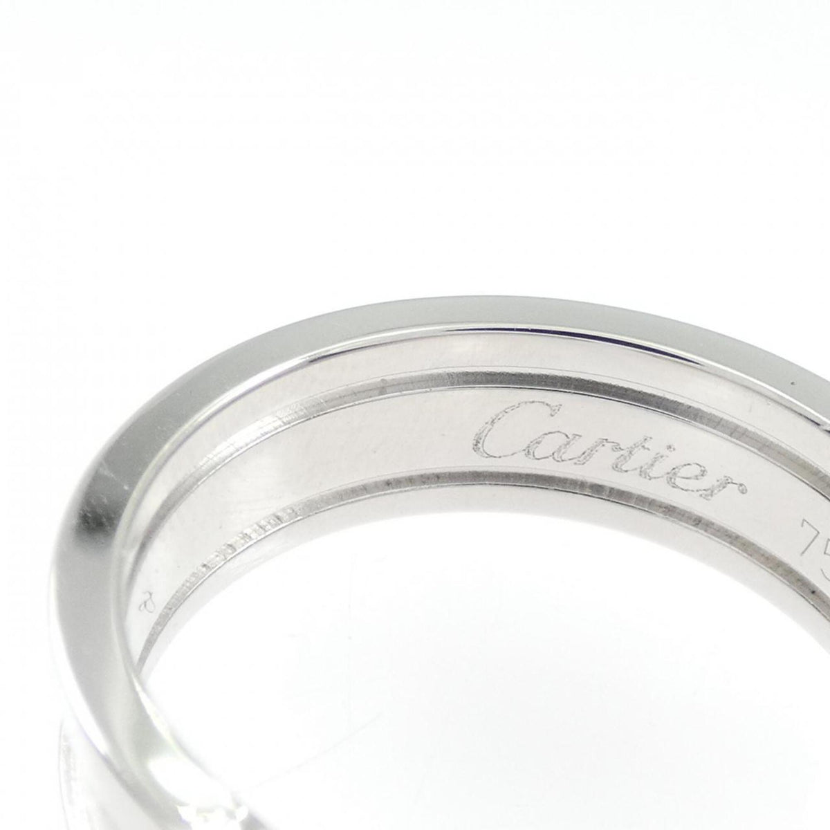 Cartier White Gold White Gold (18K) Band Ring (Pre-Owned)
