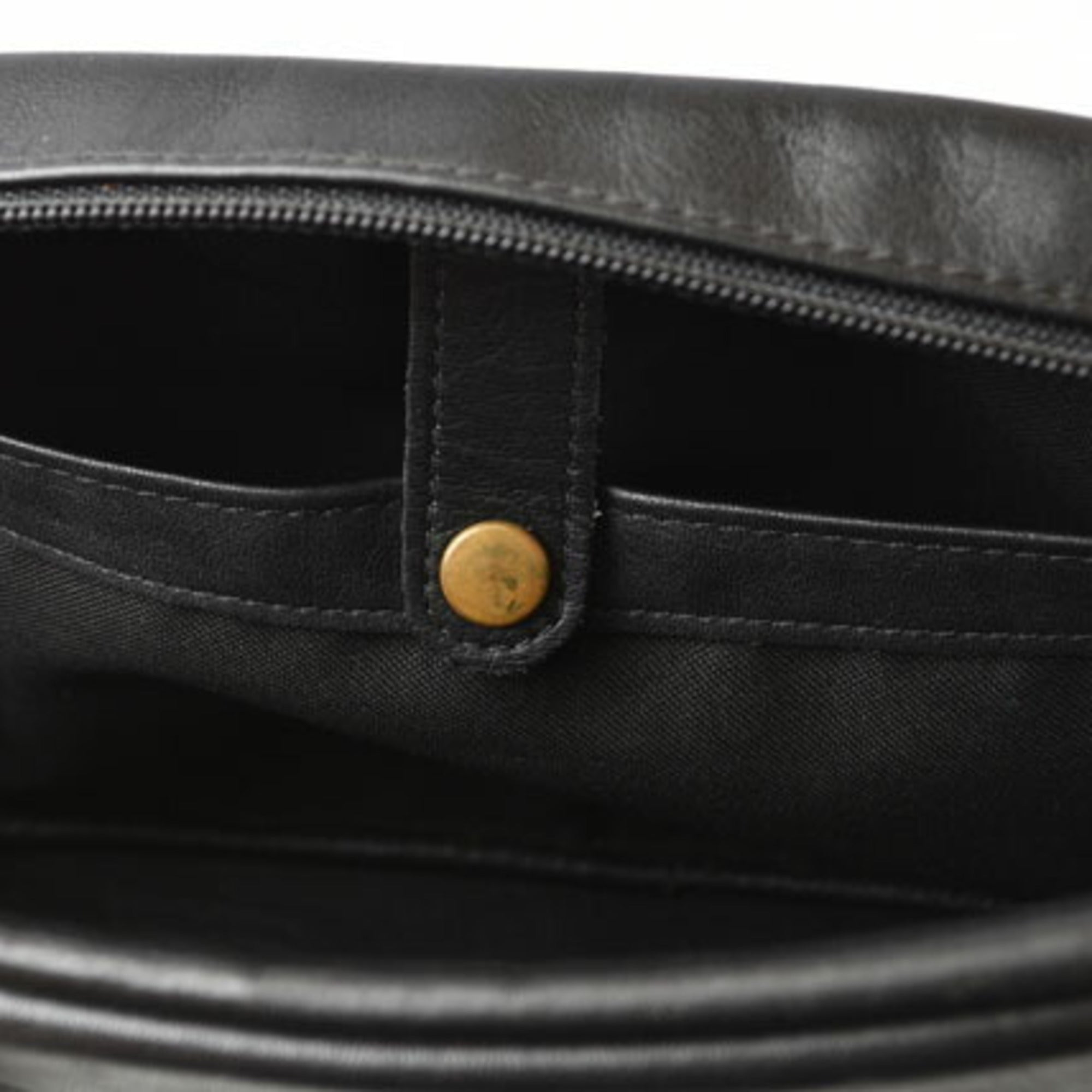 Coach Black Leather Clutch Bag Pouch (Pre-Owned)