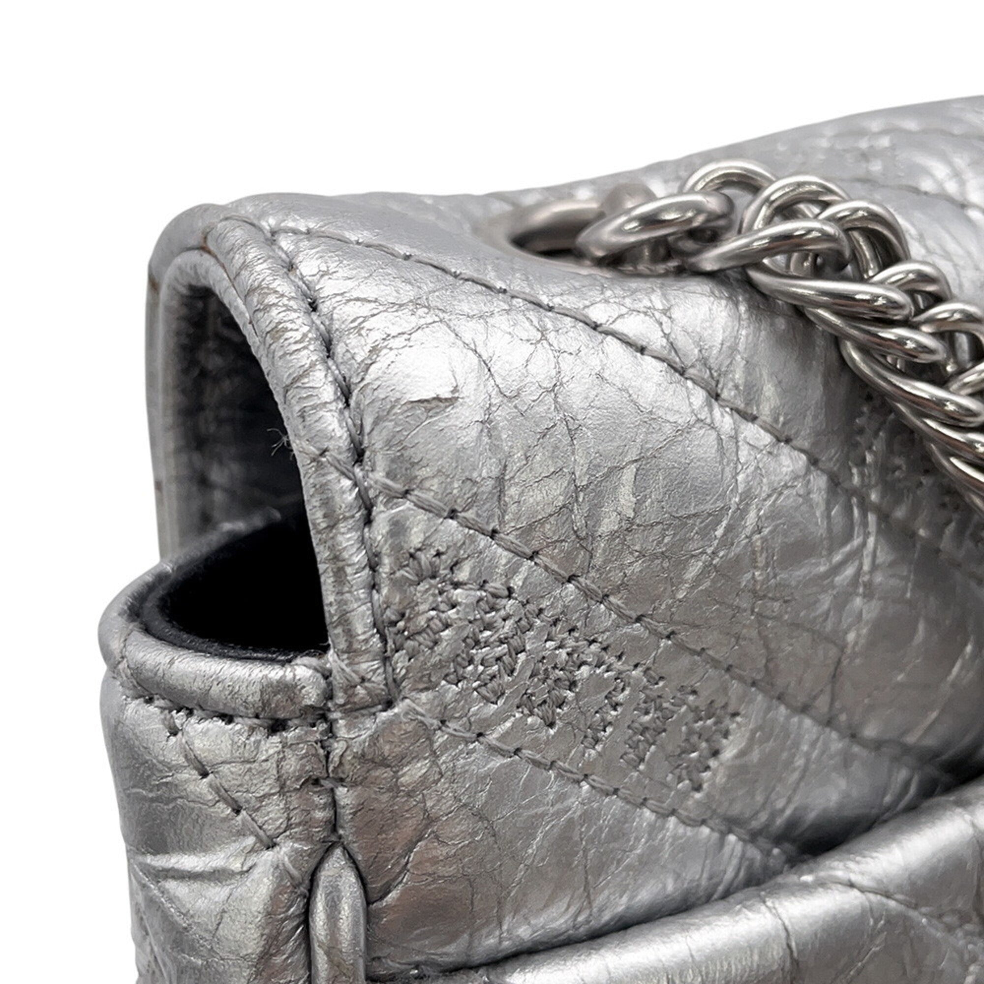 Balenciaga Silver Leather Shoulder Bag (Pre-Owned)
