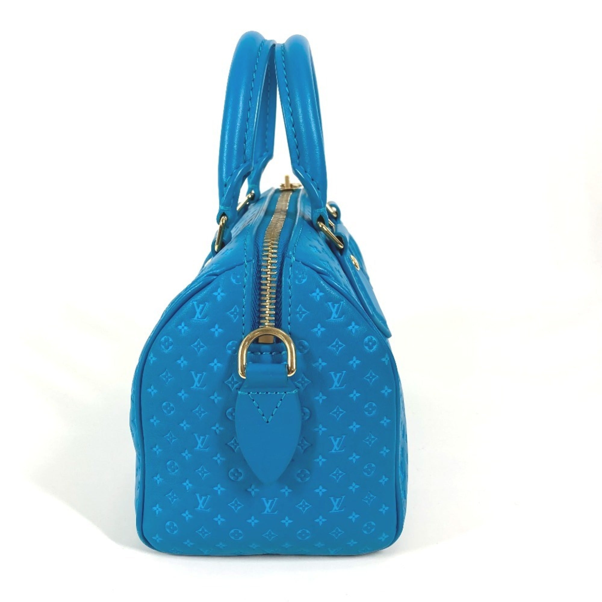 Louis Vuitton Blue Leather Handbag Shoulder Bag (Pre-Owned)