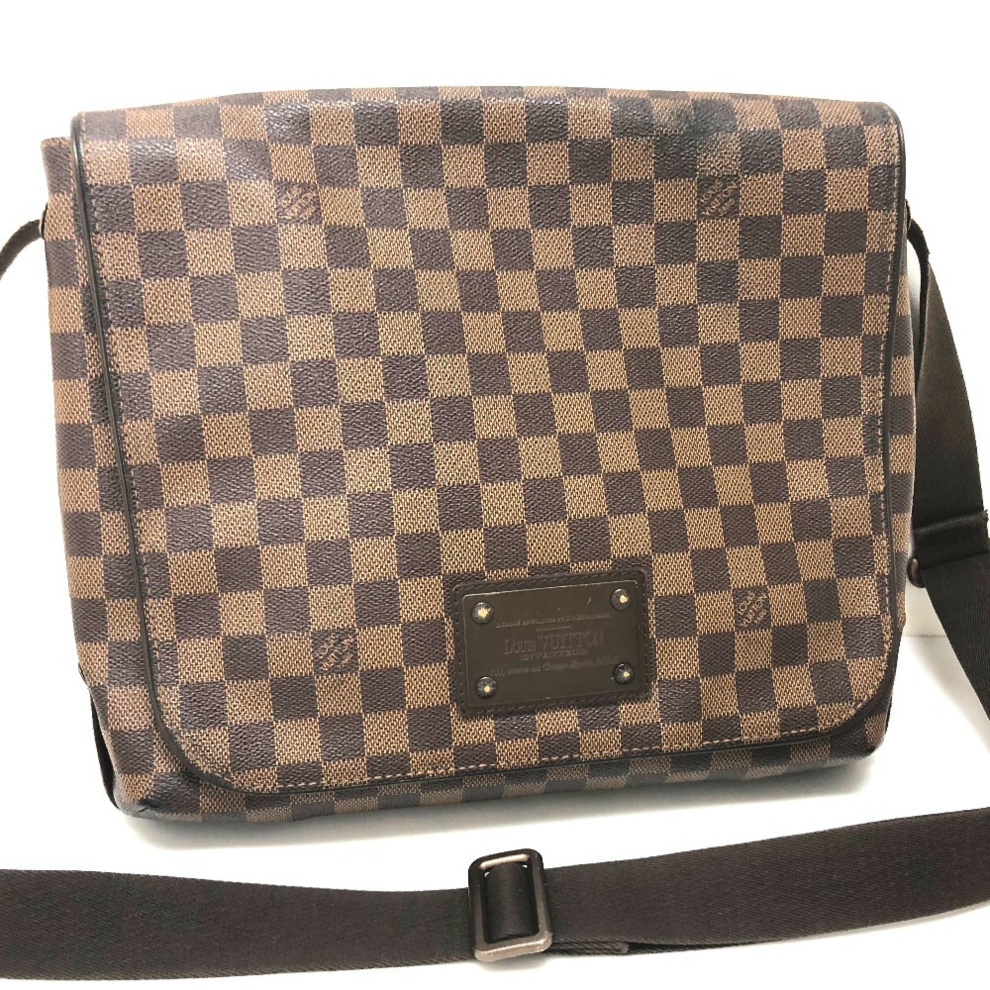 Louis Vuitton Damier Ebene Damier Canvas Messenger Bag Shoulder Bag (Pre-Owned)