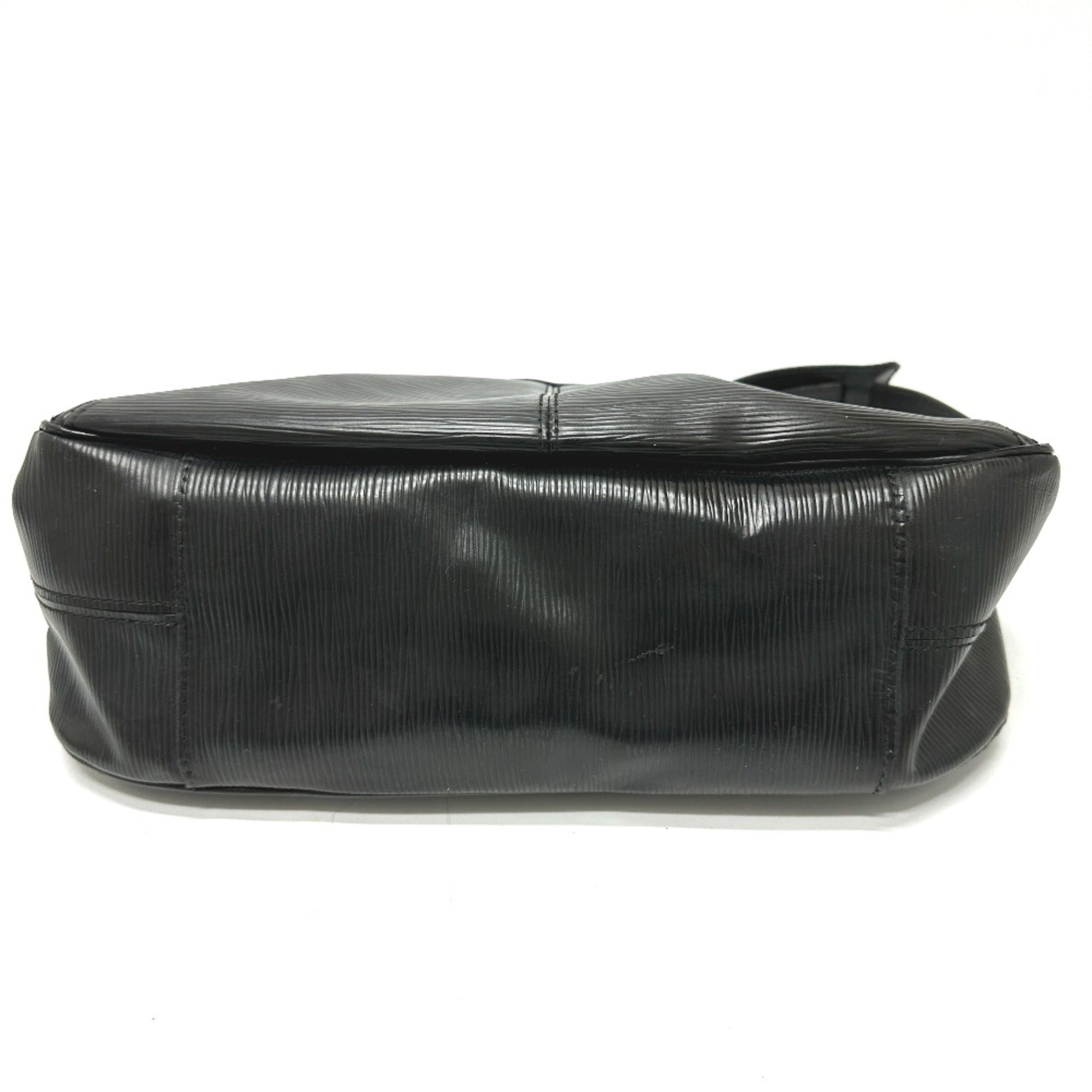 Louis Vuitton Black Leather Handbag (Pre-Owned)