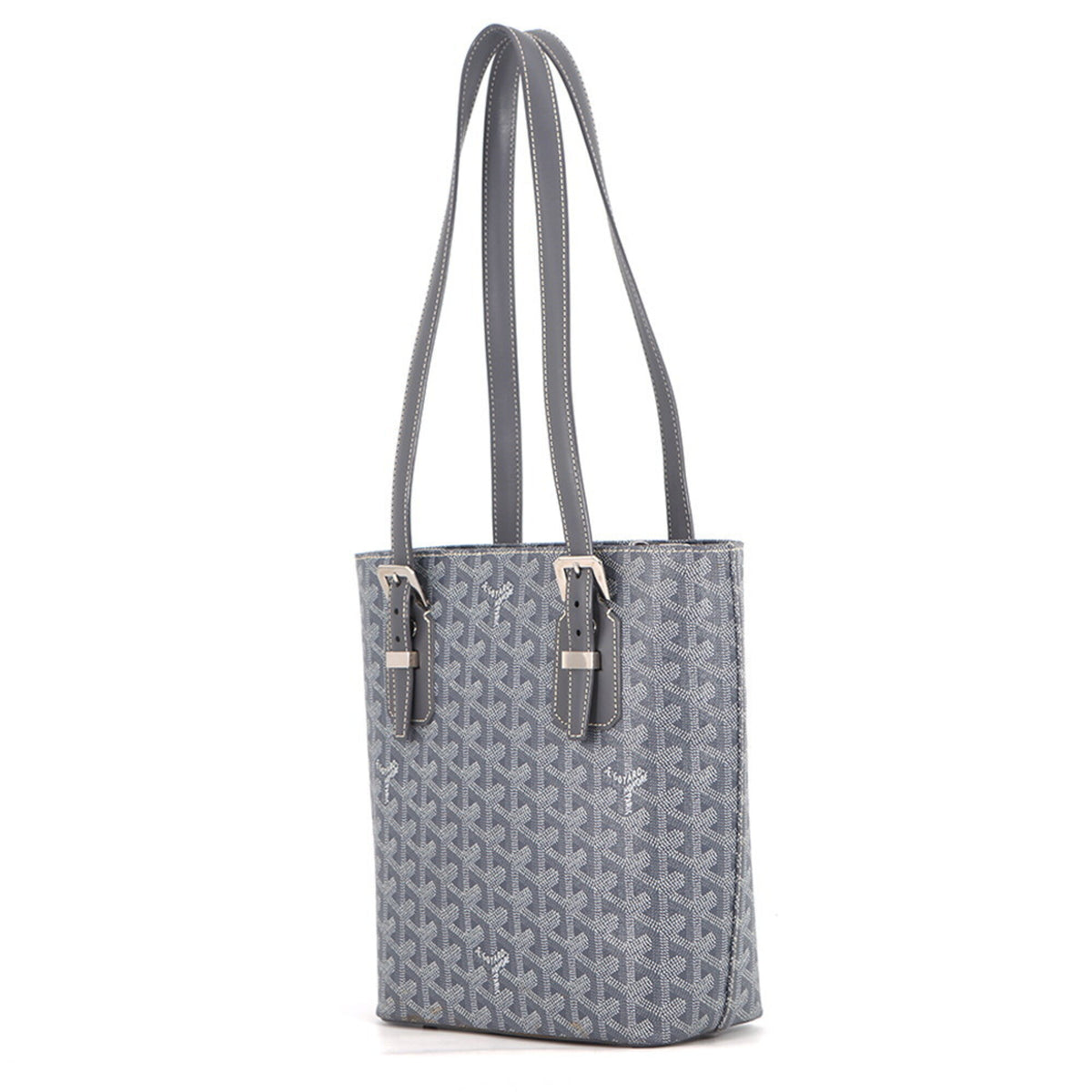 Goyard Gray White Pvc Handbag Shoulder Bag (Pre-Owned)