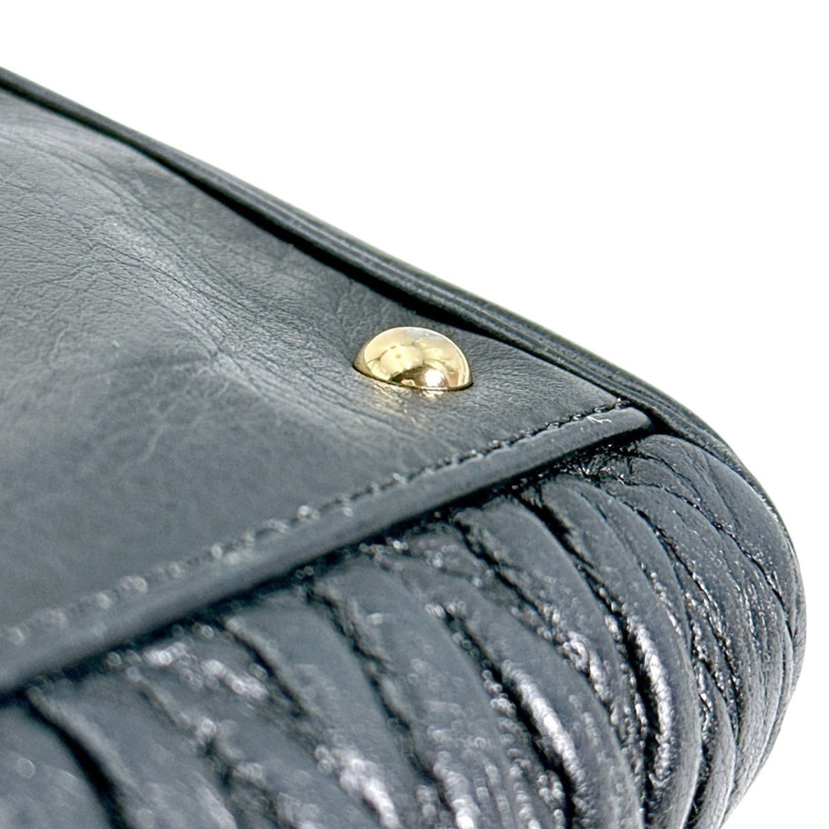 Coach Black Leather Handbag (Pre-Owned)