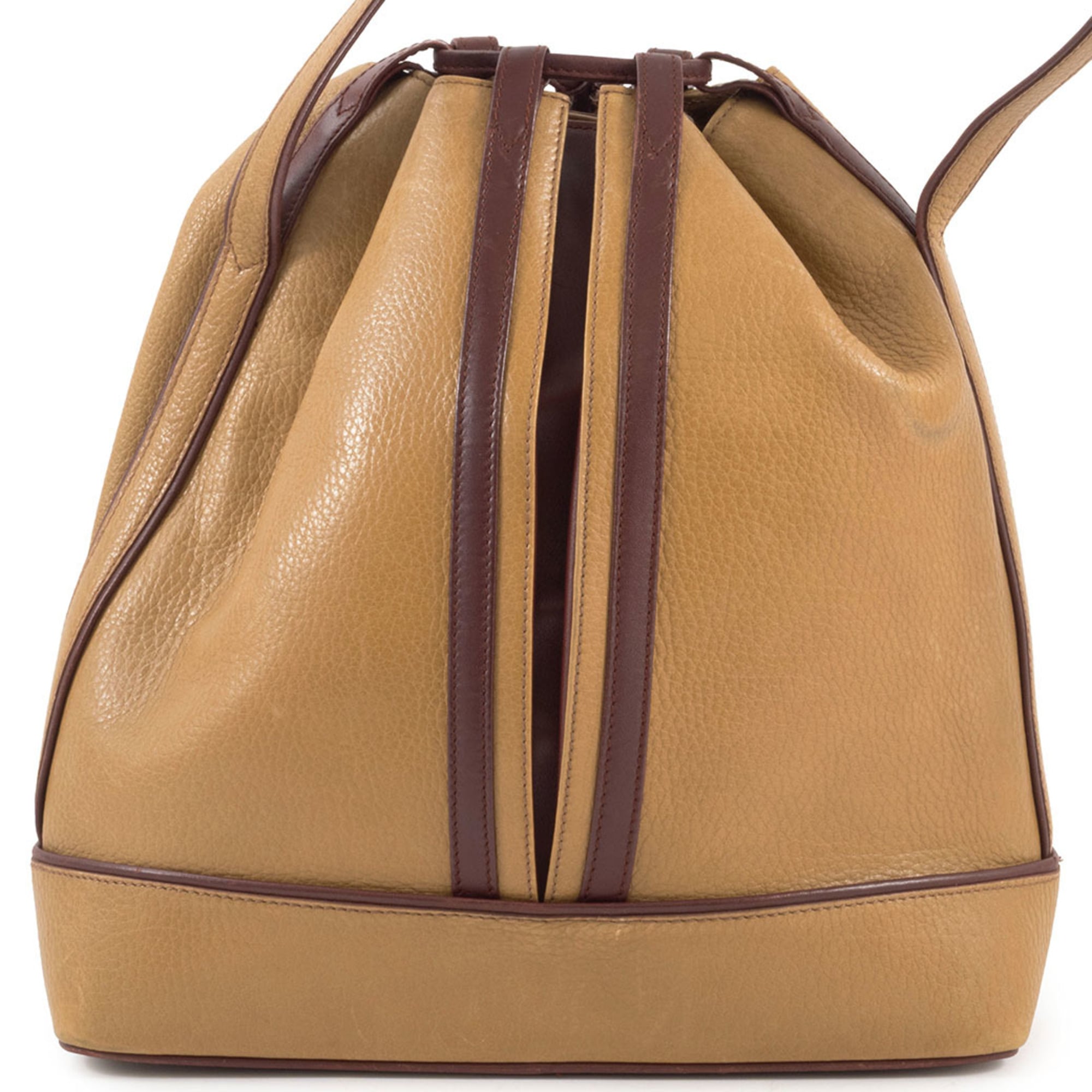 Cartier Must Bordeaux Mustard Leather Shoulder Bag (Pre-Owned)