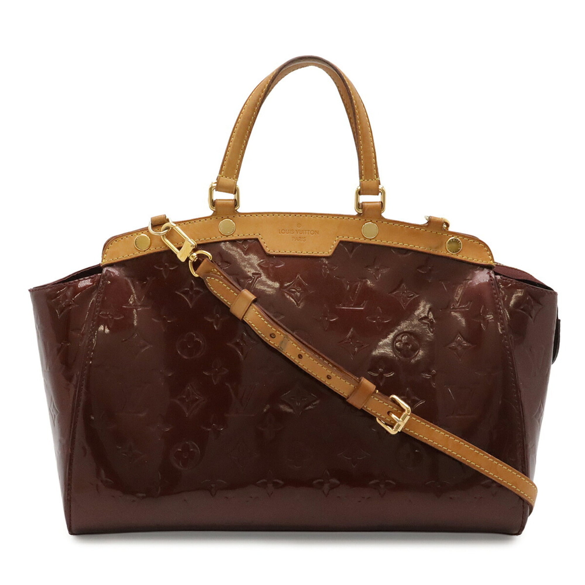 Louis Vuitton Rouge Fauviste Monogram Vernis Handbag Shoulder Bag (Pre-Owned)