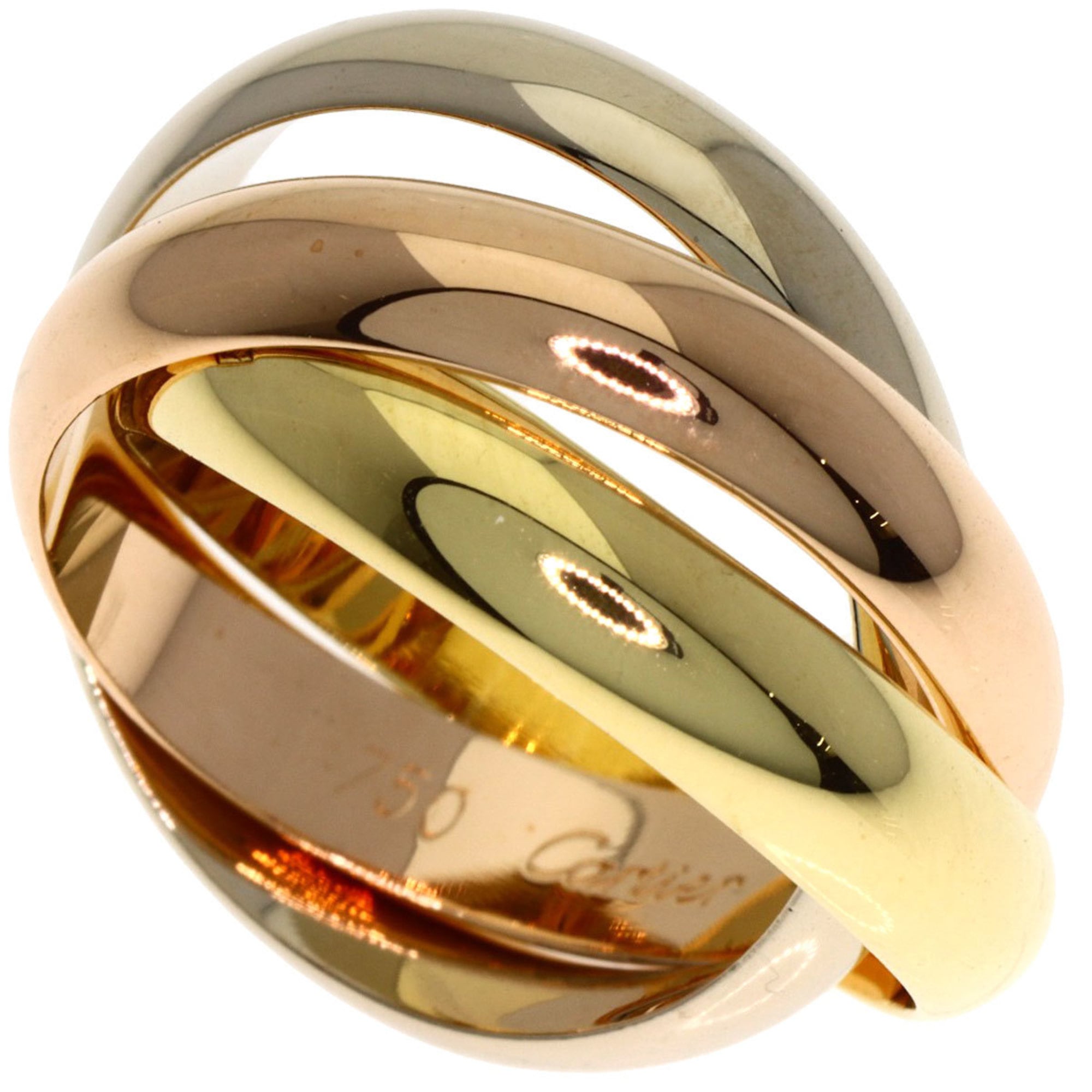 Cartier Trinity Yellow Gold (18K) Pink Gold (18K) White Gold (18K) Band Ring (Pre-Owned)