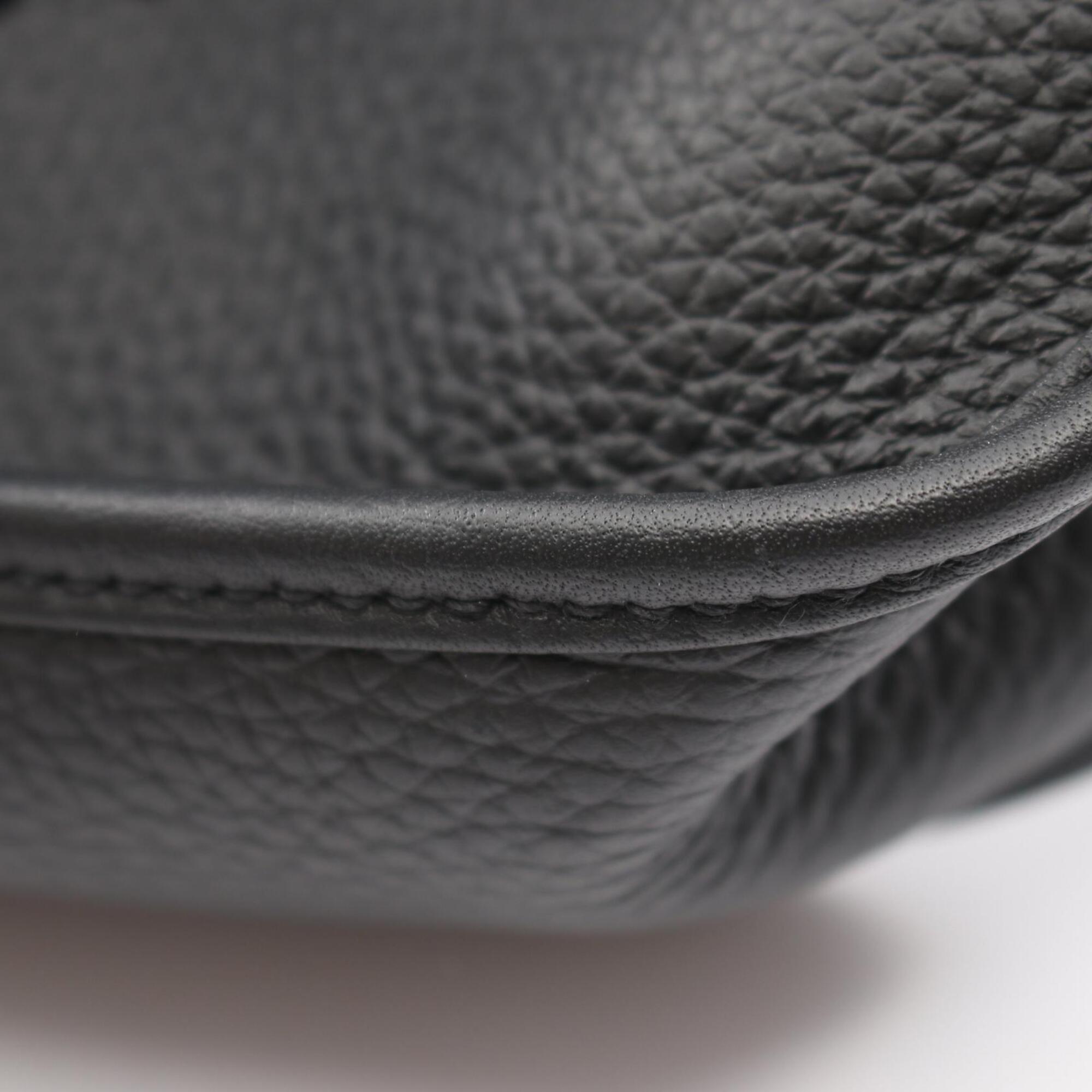 Hermes Black Taurillon Clemence Leather Leather Handbag Shoulder Bag (Pre-Owned)