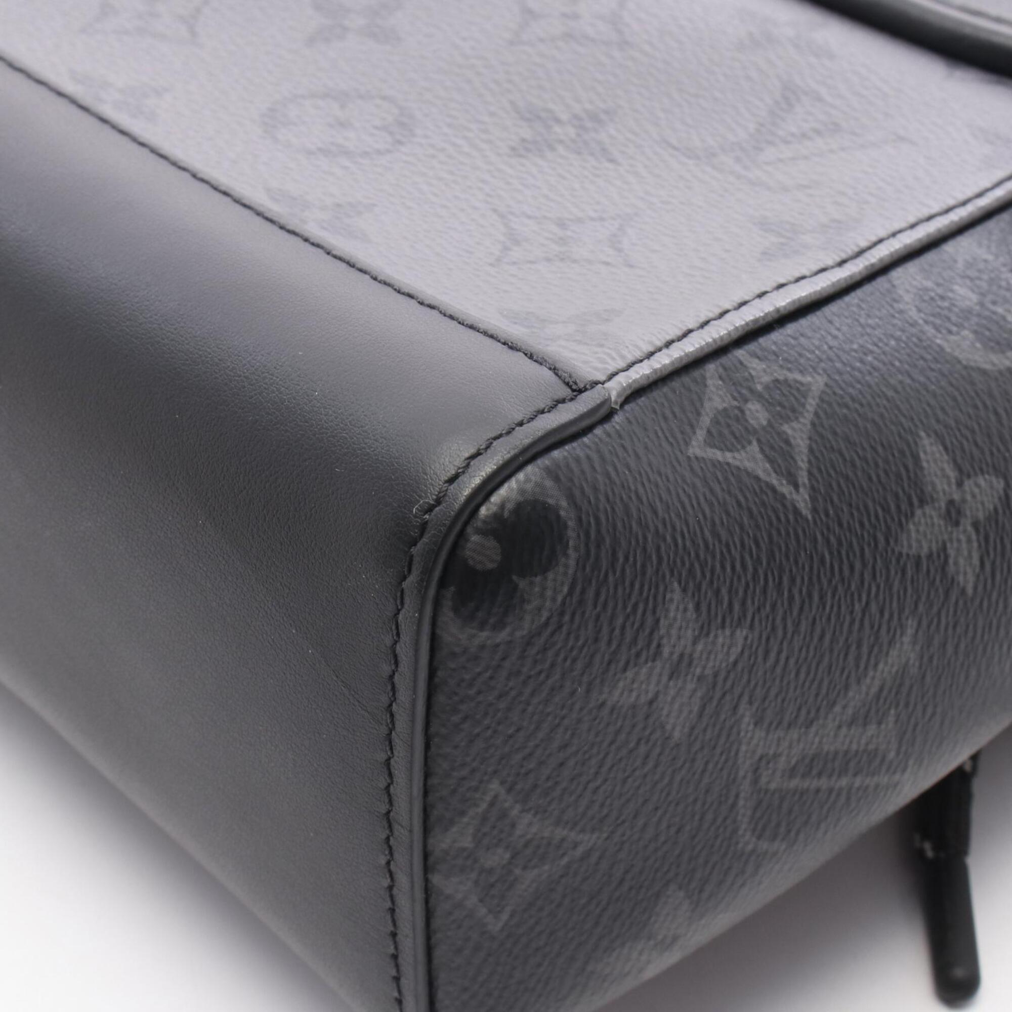 Louis Vuitton Monogram Eclipse Black Gray Coated Canvas Leather Shoulder Bag (Pre-Owned)