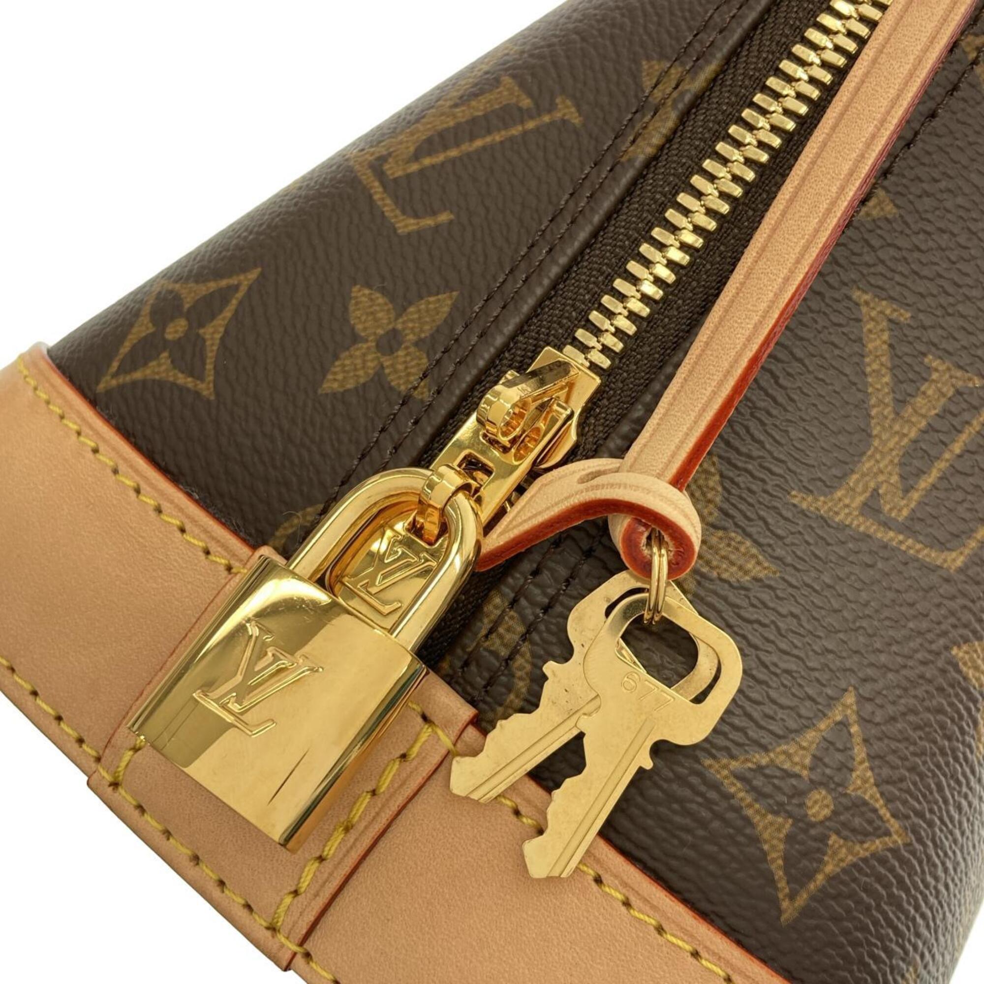Louis Vuitton Marron Coated Canvas Handbag (Pre-Owned)
