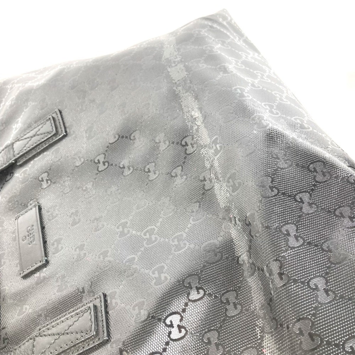 Gucci Black Gg Imprimé Shoulder Bag Tote Bag (Pre-Owned)