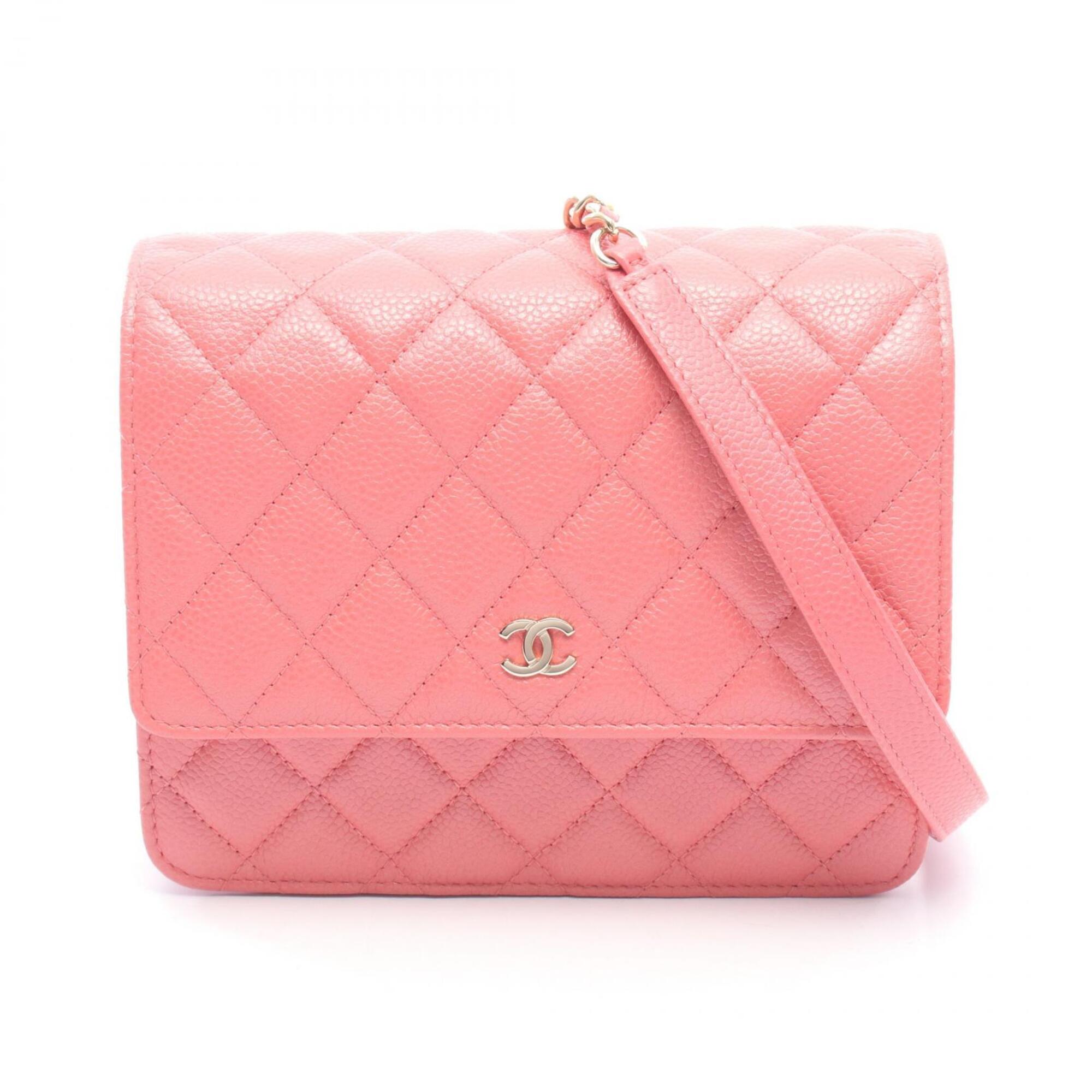 Chanel Matelasse Pink Grained Calfskin Handbag Shoulder Bag (Pre-Owned)