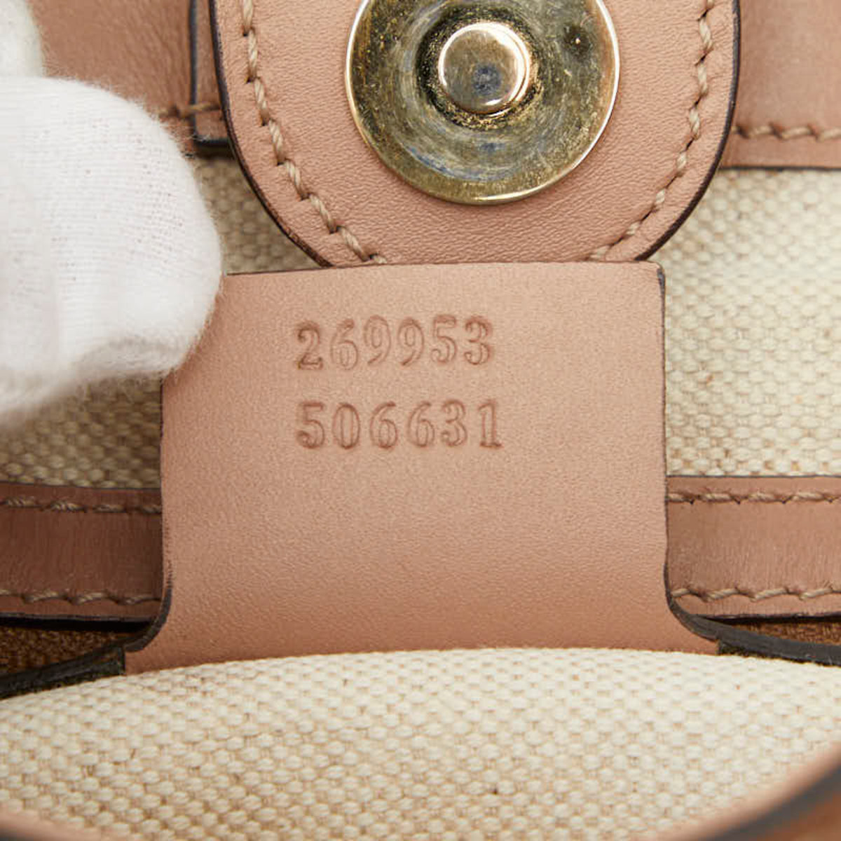 Gucci Pink Leather Handbag Tote Bag (Pre-Owned)