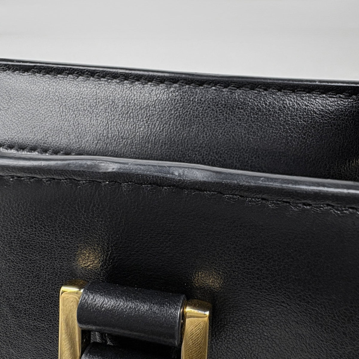 Saint Laurent Black Leather Handbag (Pre-Owned)