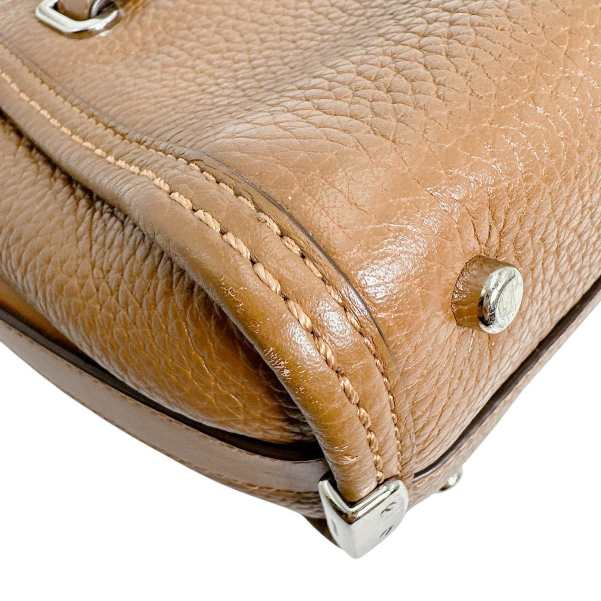 Coach Brown Leather Handbag Tote Bag (Pre-Owned)