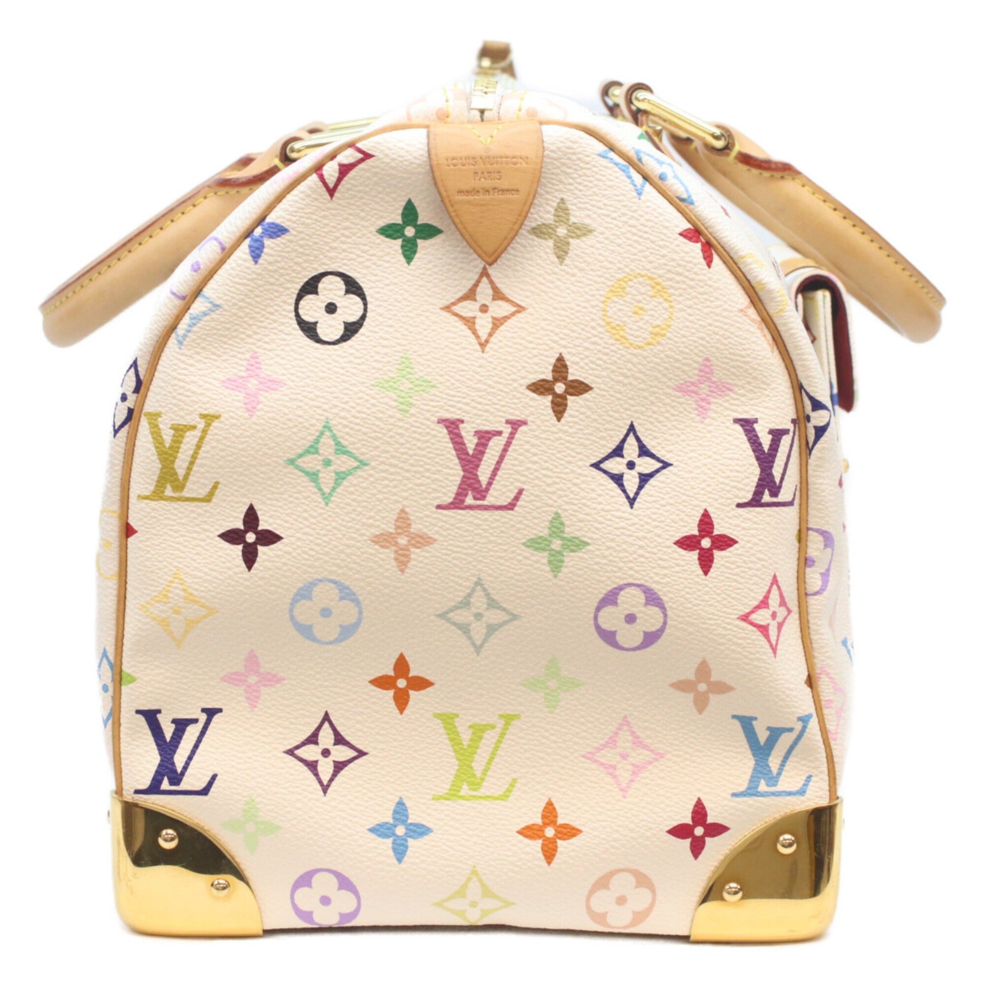 Louis Vuitton Monogram Multicolore Blanc White Monogram Multicolore Boston Bag (Pre-Owned)