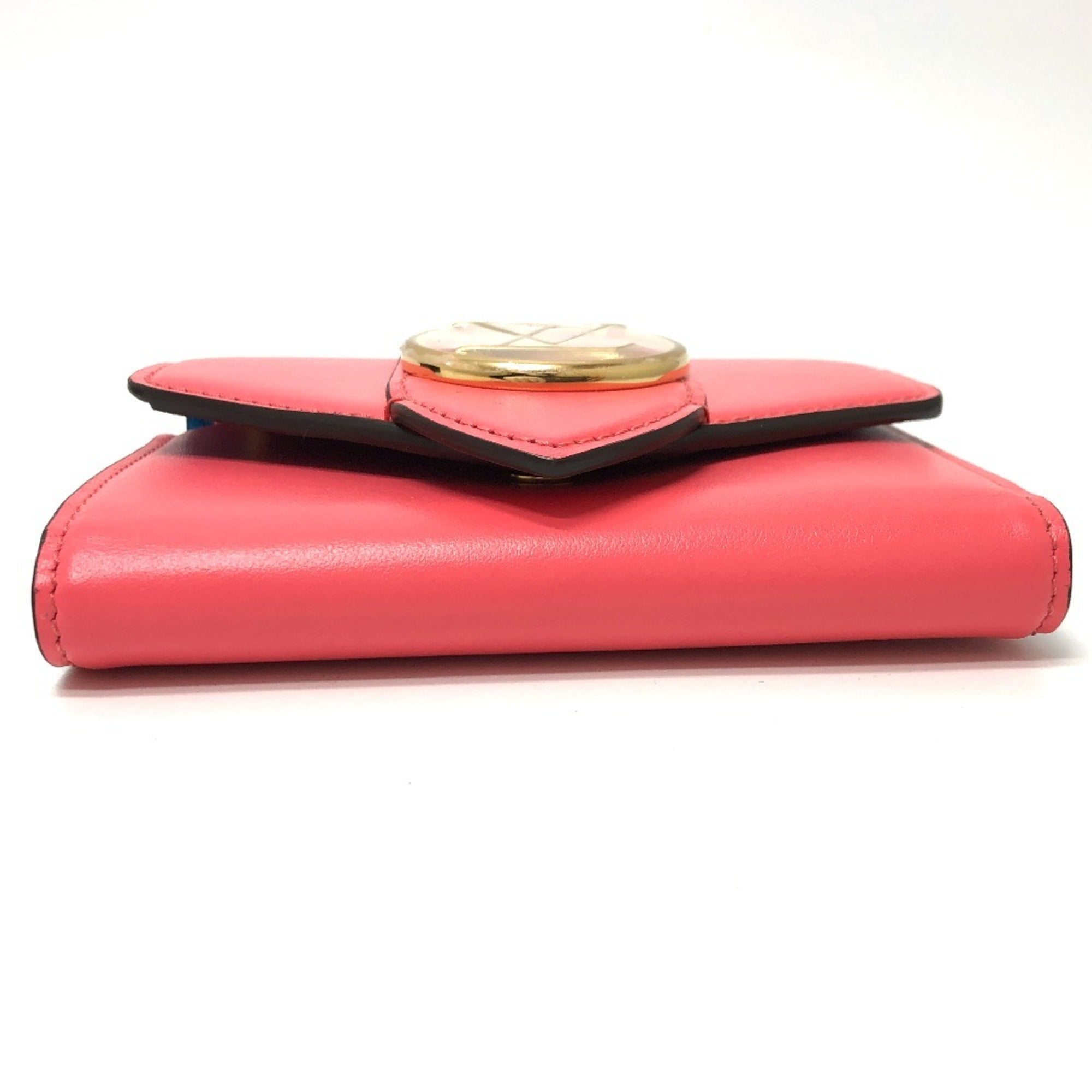 Louis Vuitton Blue Dahlia Galle Pink Leather Coin Purse/Coin Case (Pre-Owned)