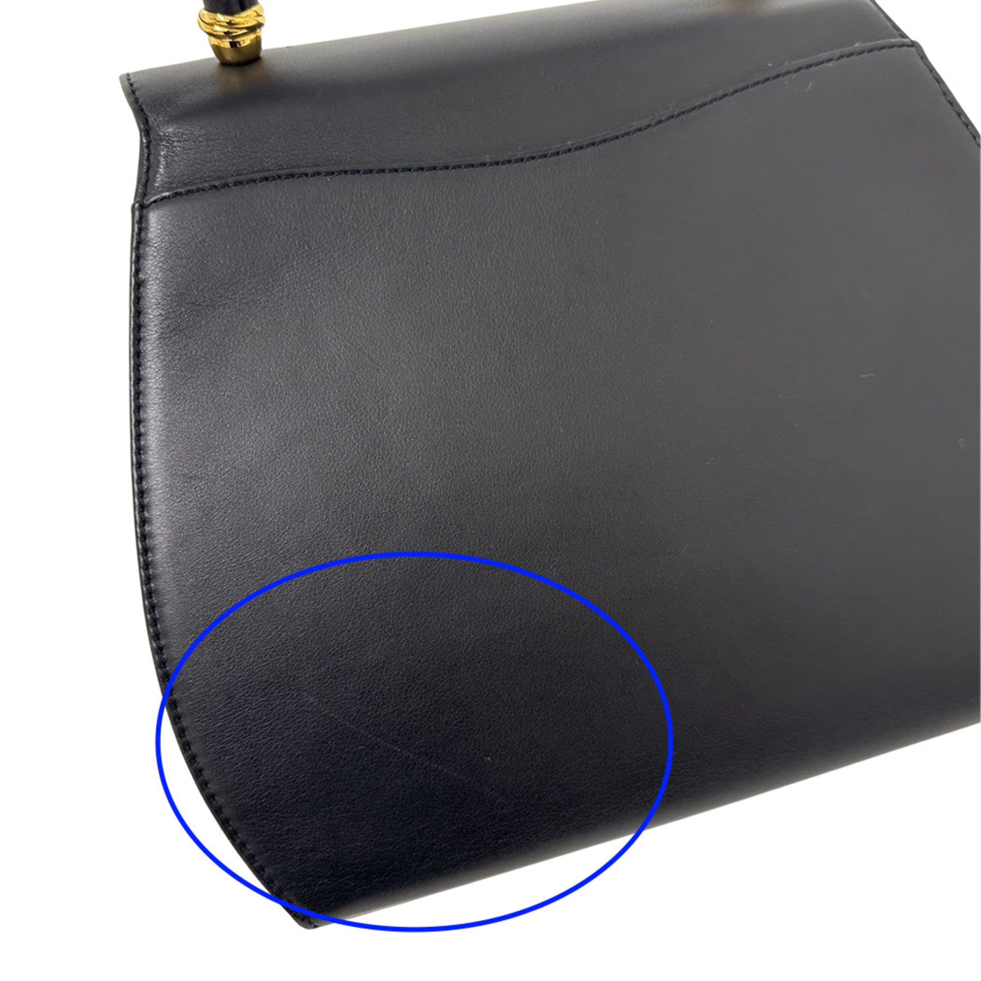 Cartier Black Leather Handbag Pouch (Pre-Owned)